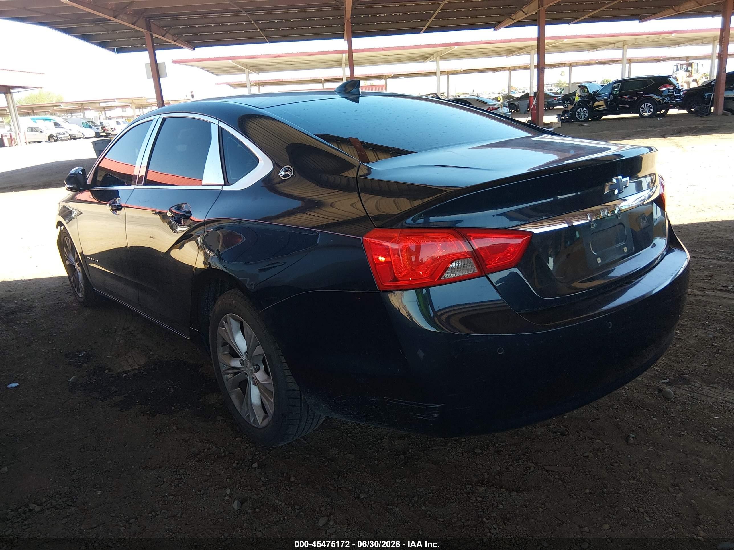 2015 Chevrolet Impala 1lt Blue vin: 2G1115SL9F9245439