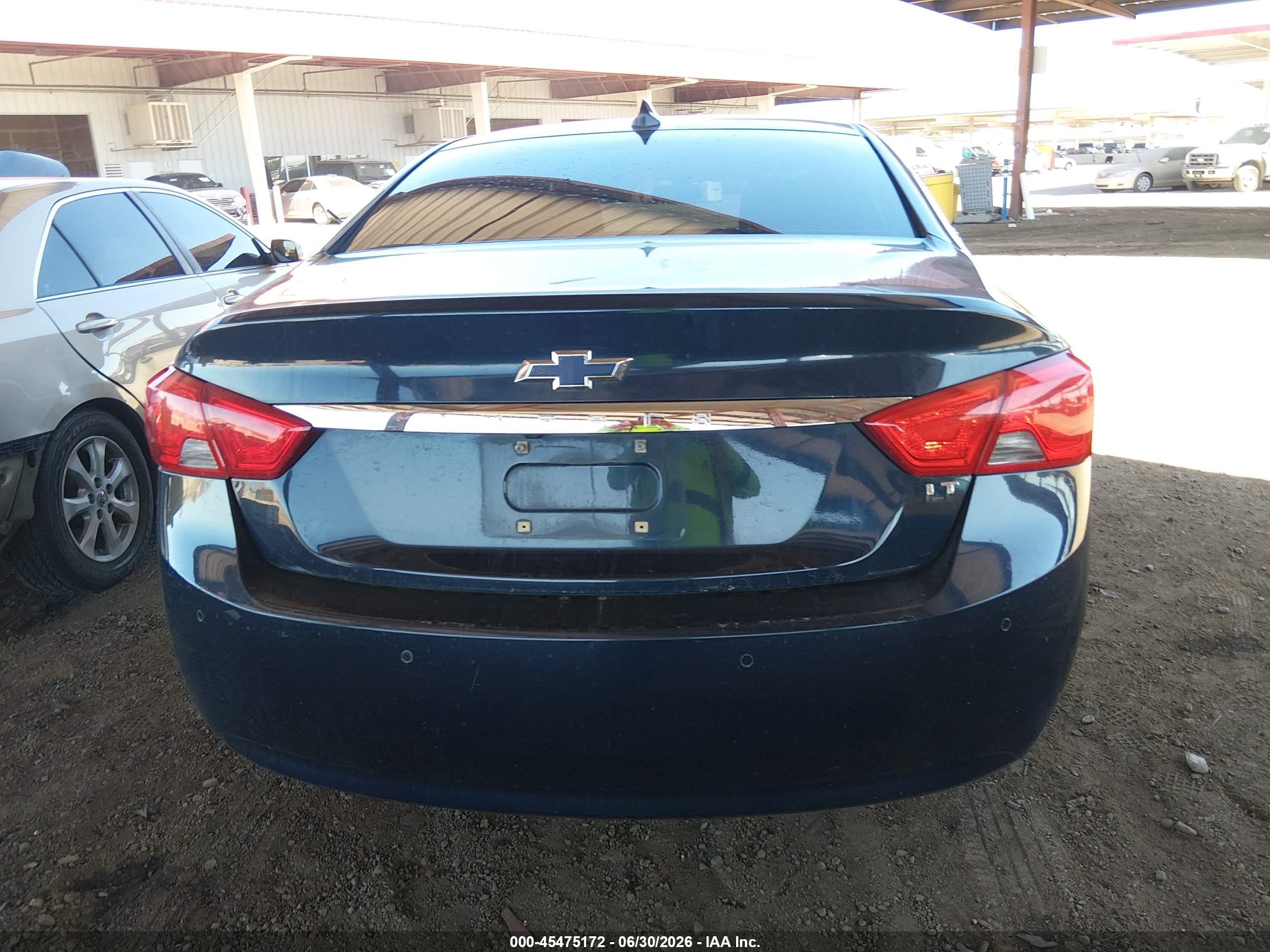 2015 Chevrolet Impala 1lt Blue vin: 2G1115SL9F9245439