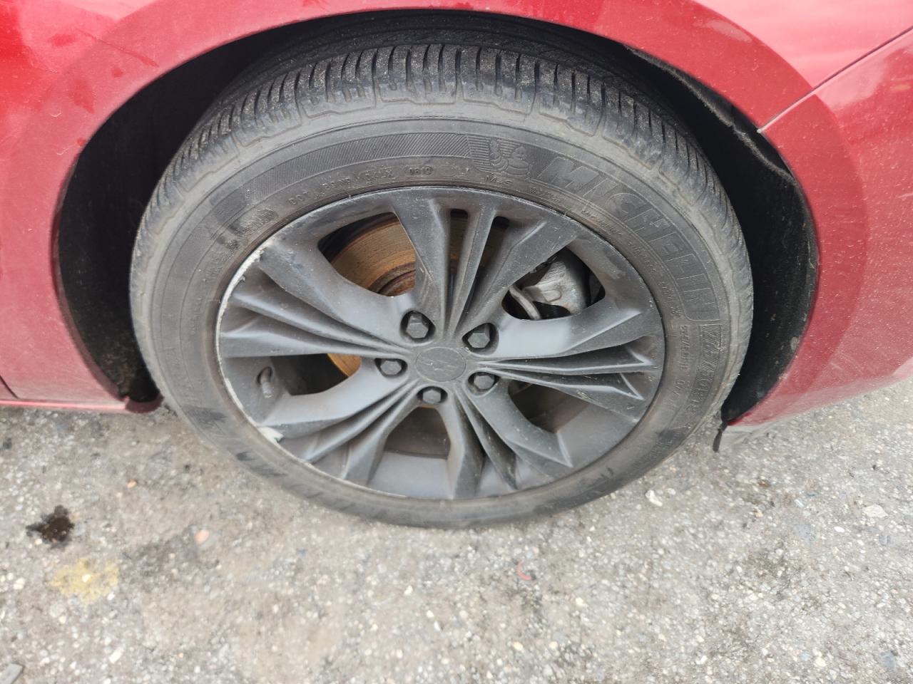 2015 Chevrolet Impala Lt Red vin: 2G1115SL9F9258501 Damage: Right Front Wheel, Curb Rash, > 12 Inches