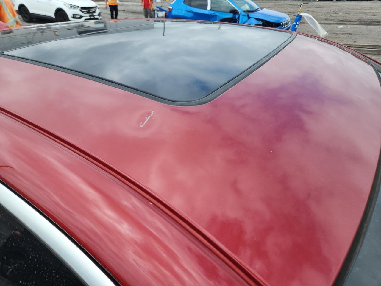 2015 Chevrolet Impala Lt Red vin: 2G1115SL9F9258501 Damage: Roof, Dent(S) W/ Paint Dmg, 5 To 6 Inches