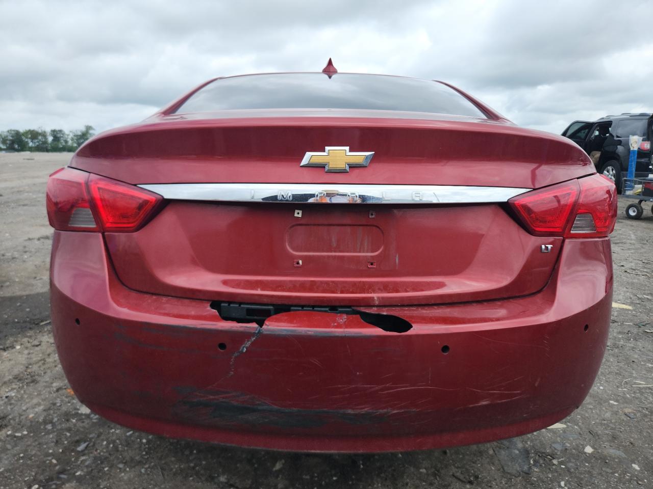 2015 Chevrolet Impala Lt Red vin: 2G1115SL9F9258501 Damage: Rear Bumper, Broken, Replacement Required