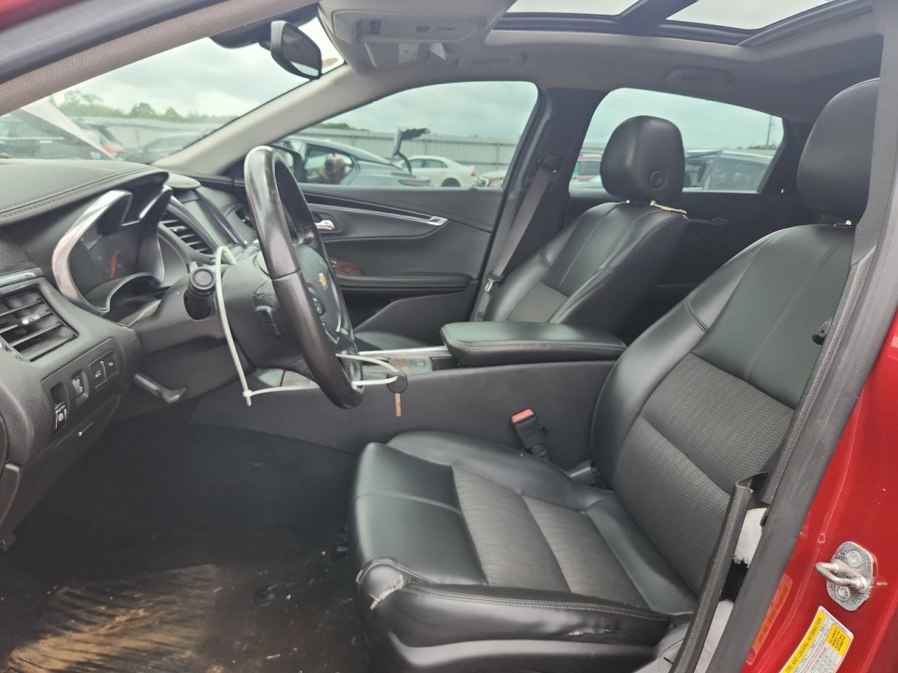 2015 Chevrolet Impala Lt Red vin: 2G1115SL9F9258501 Damage: Left Front Seat, Worn, Replacement Required