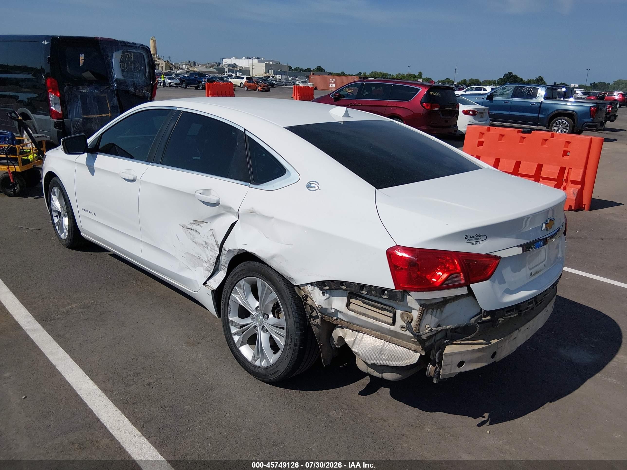 2014 Chevrolet Impala 1lt Белый vin: 2G1115SLXE9111120