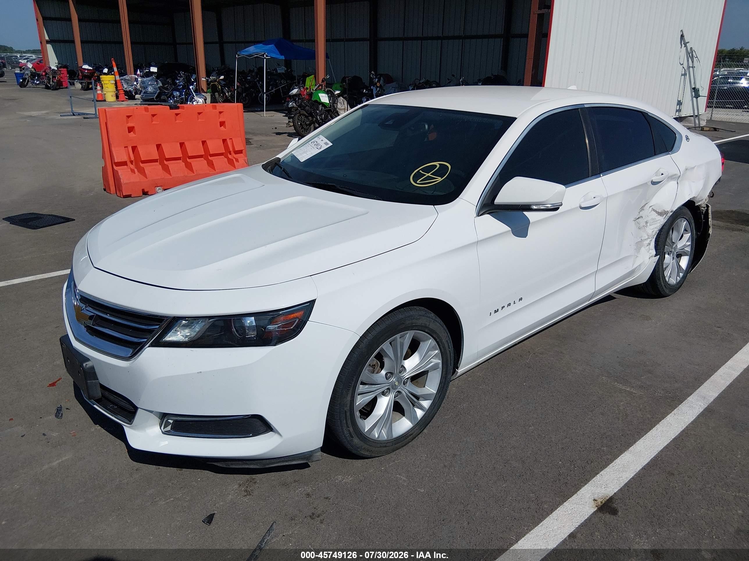 2014 Chevrolet Impala 1lt Белый vin: 2G1115SLXE9111120