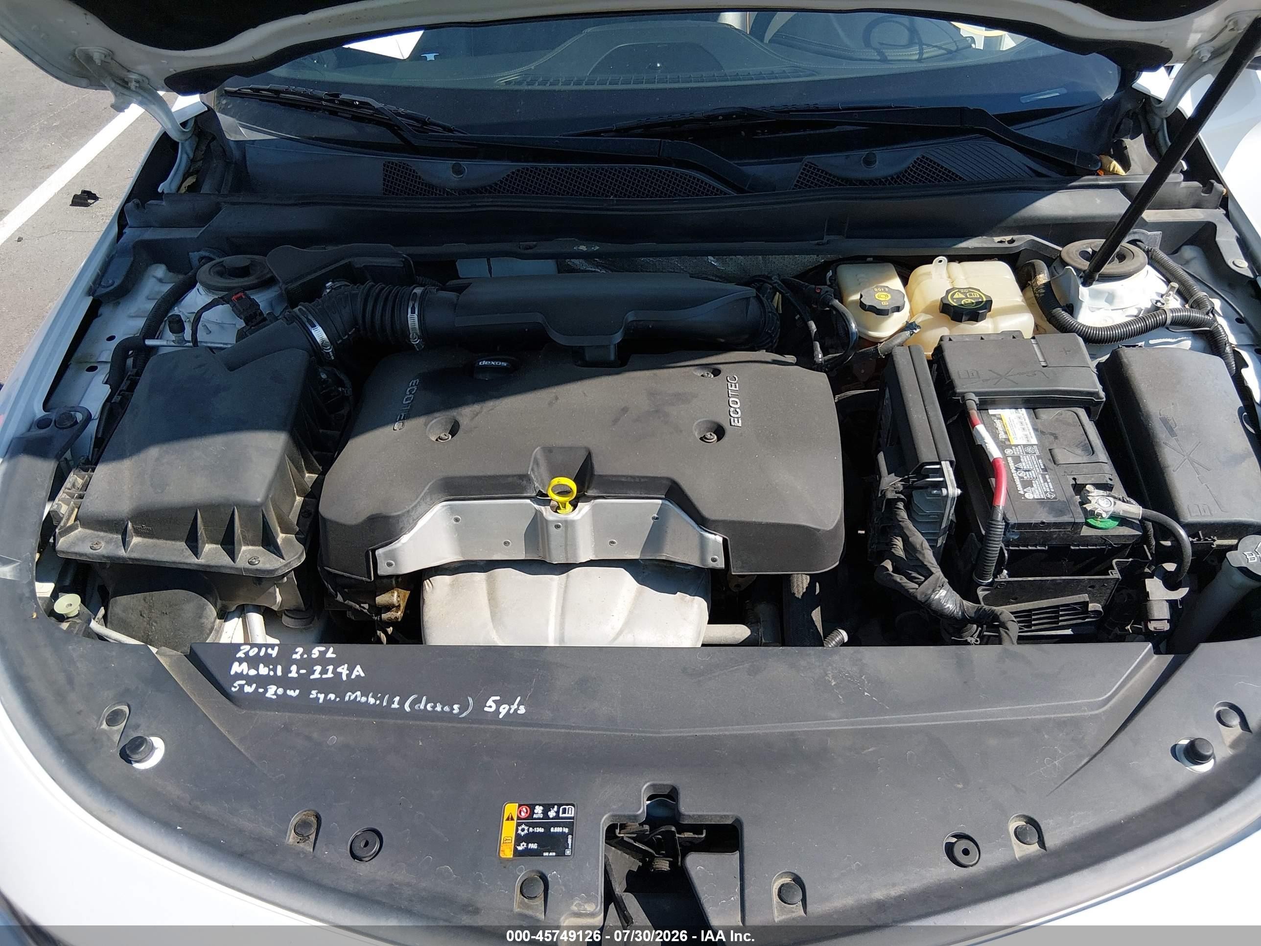 2014 Chevrolet Impala 1lt Белый vin: 2G1115SLXE9111120