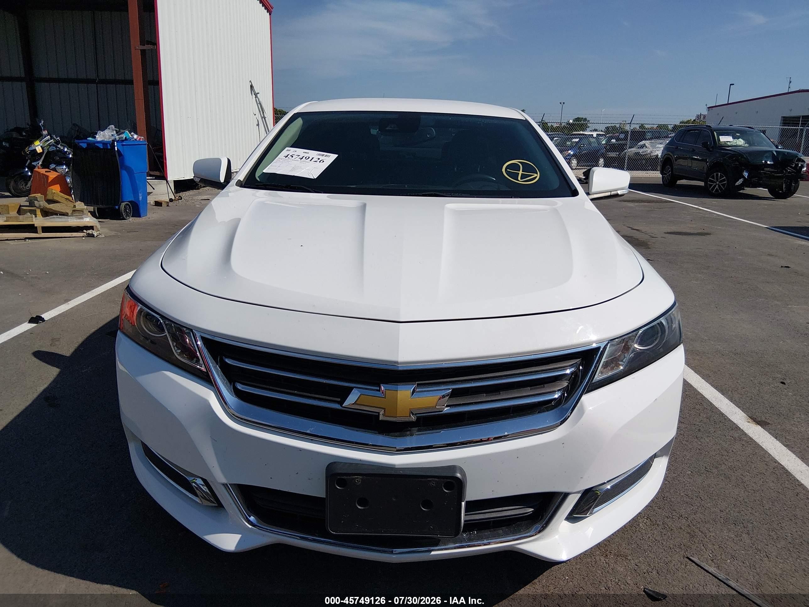 2014 Chevrolet Impala 1lt Белый vin: 2G1115SLXE9111120
