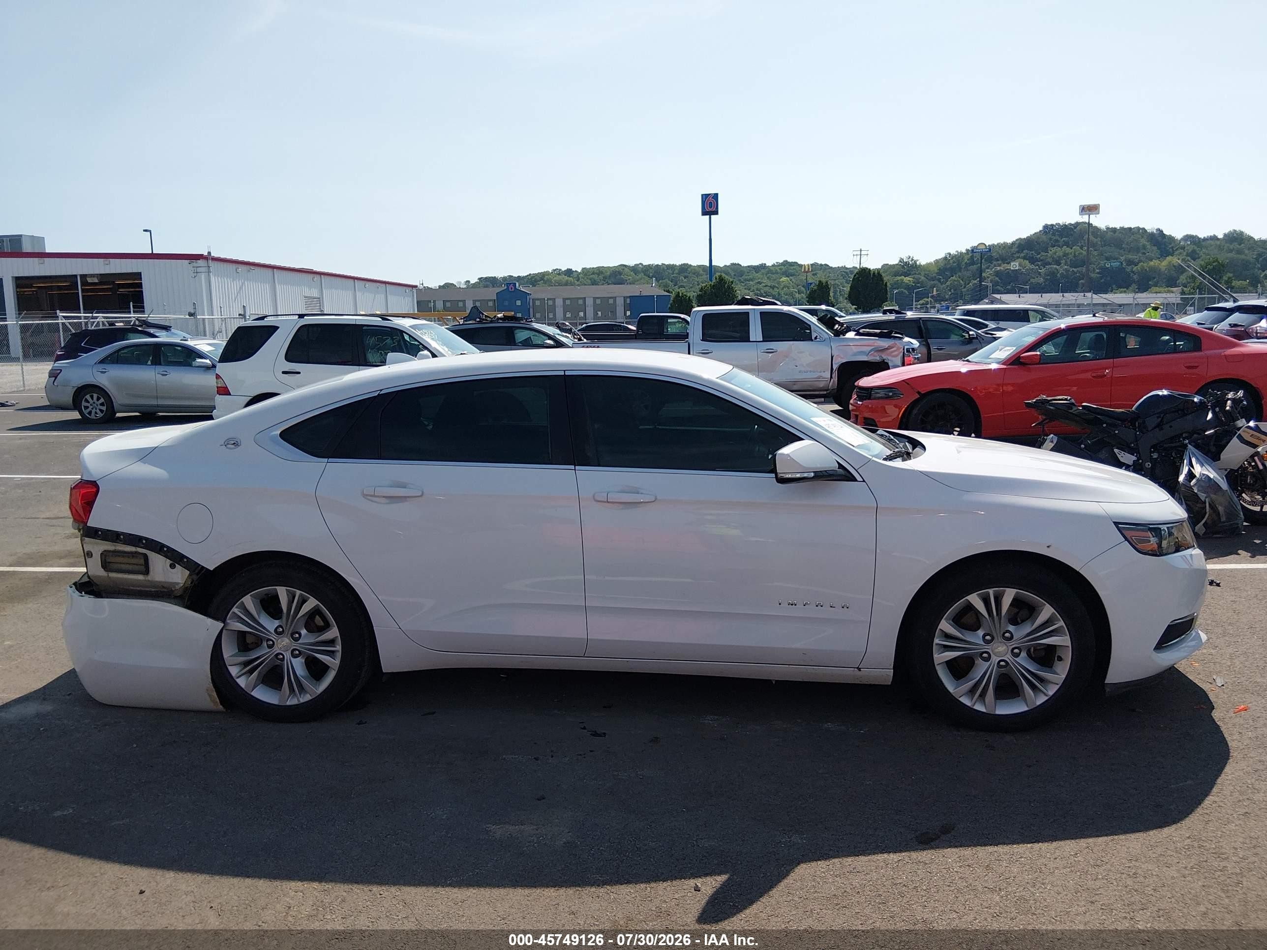2014 Chevrolet Impala 1lt Белый vin: 2G1115SLXE9111120