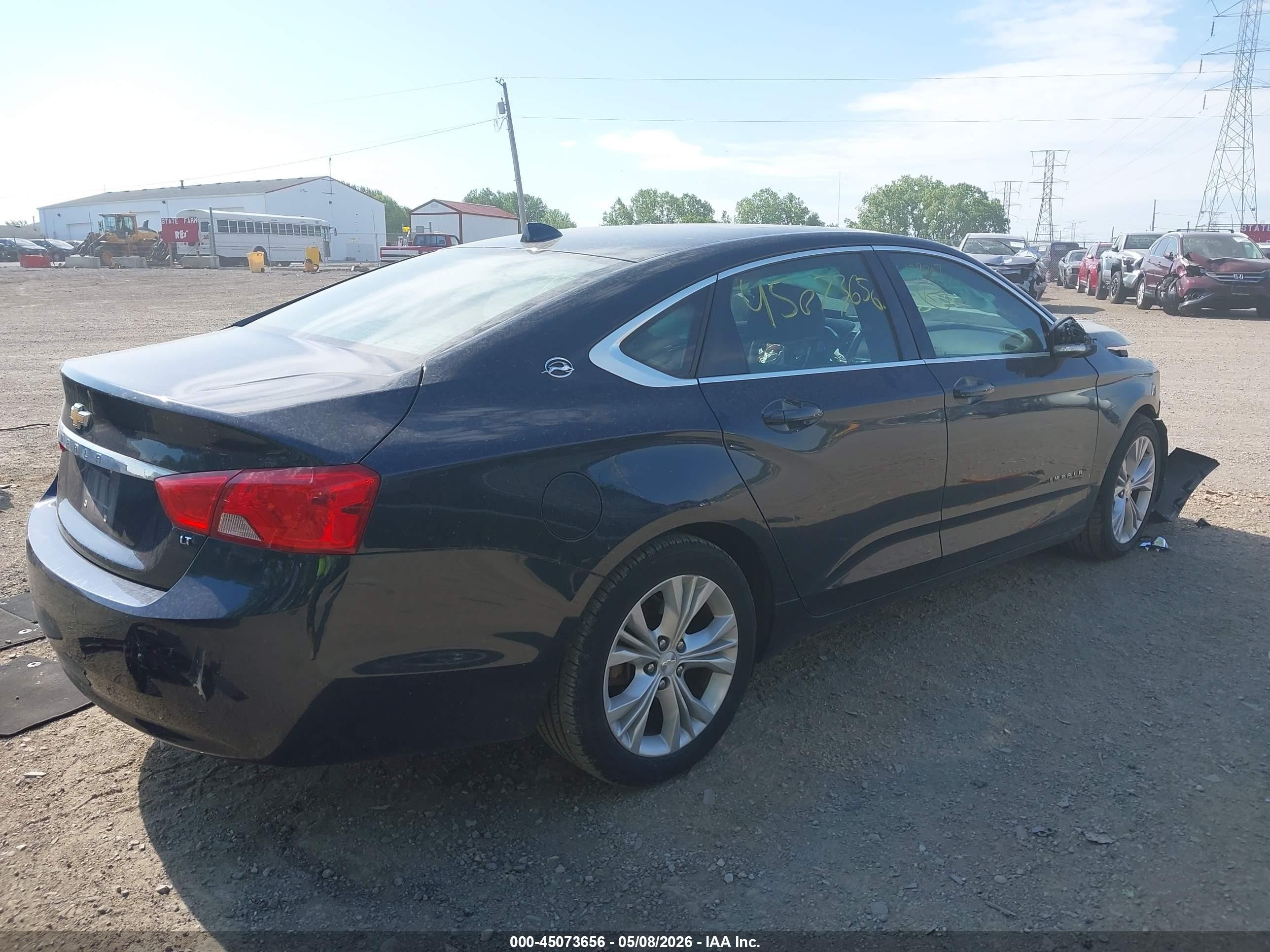 2014 Chevrolet Impala 1lt Dark Blue vin: 2G1115SLXE9139807