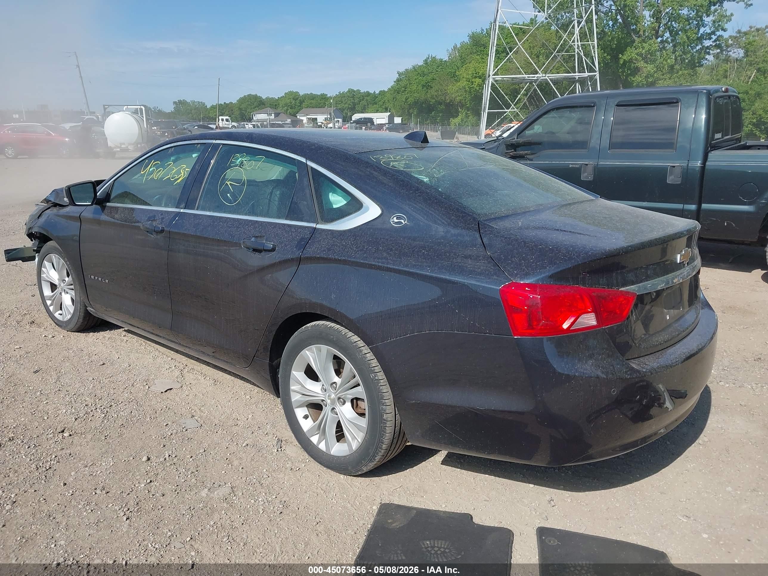 2014 Chevrolet Impala 1lt Dark Blue vin: 2G1115SLXE9139807