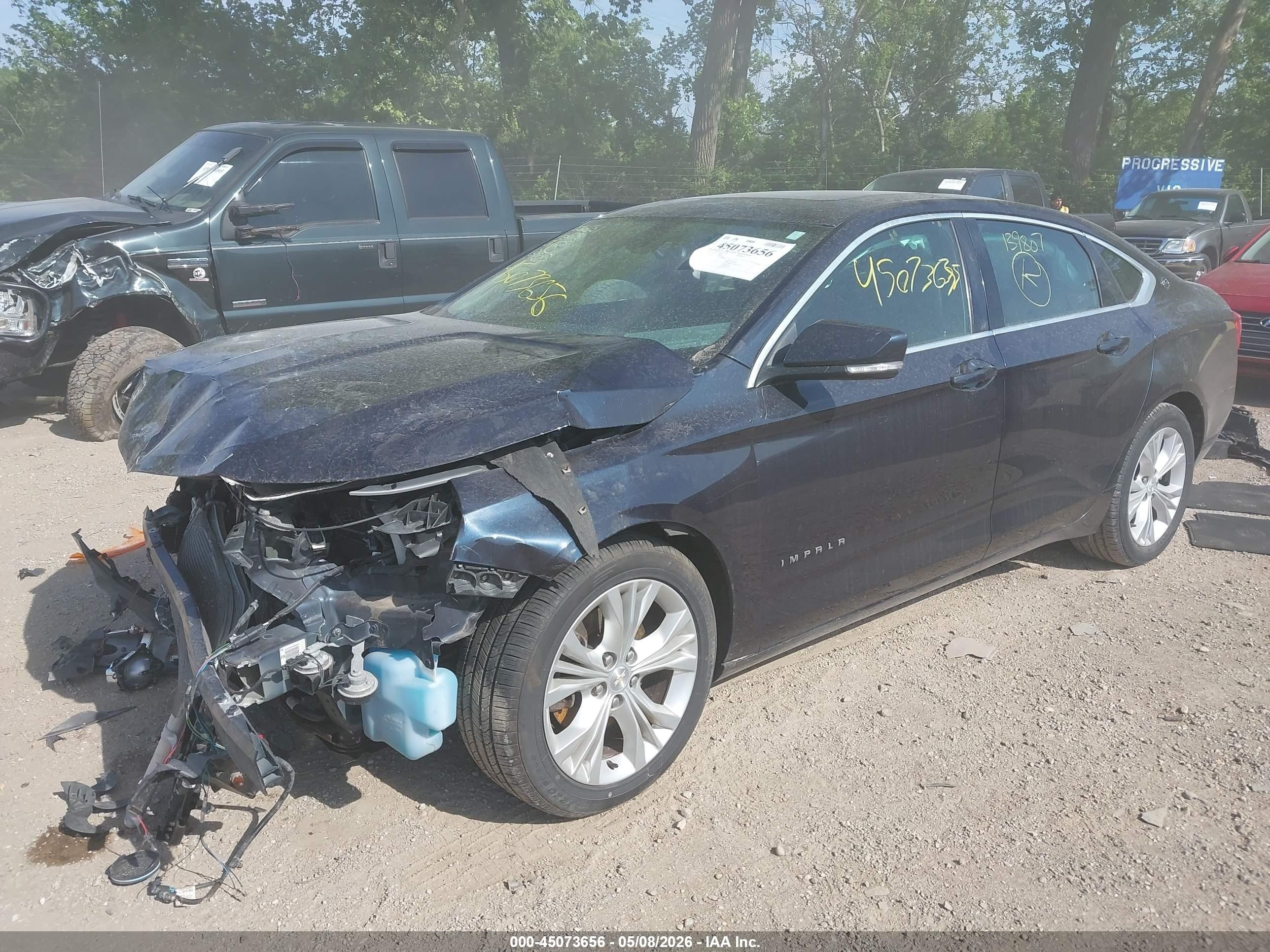 2014 Chevrolet Impala 1lt Dark Blue vin: 2G1115SLXE9139807