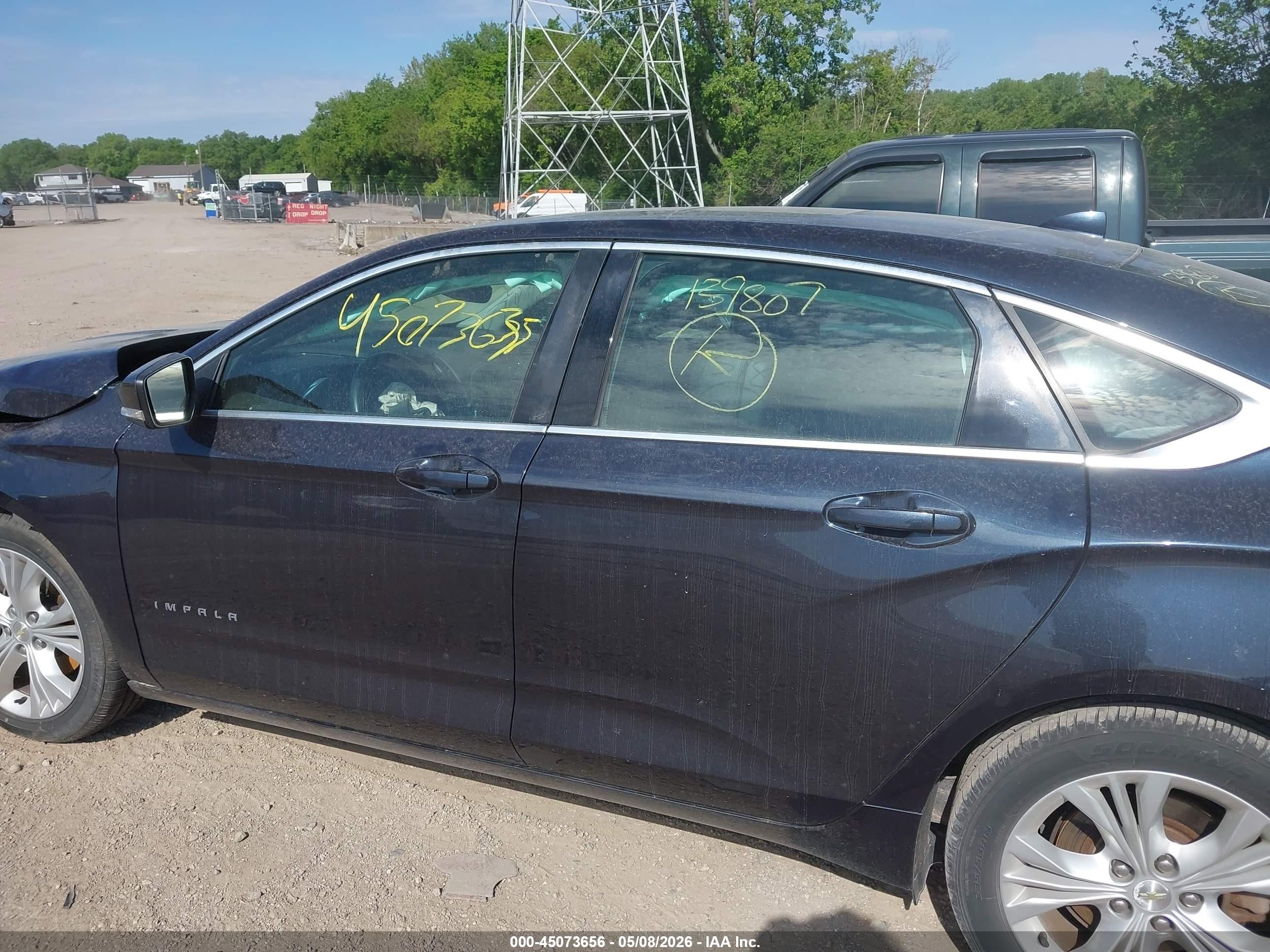 2014 Chevrolet Impala 1lt Dark Blue vin: 2G1115SLXE9139807