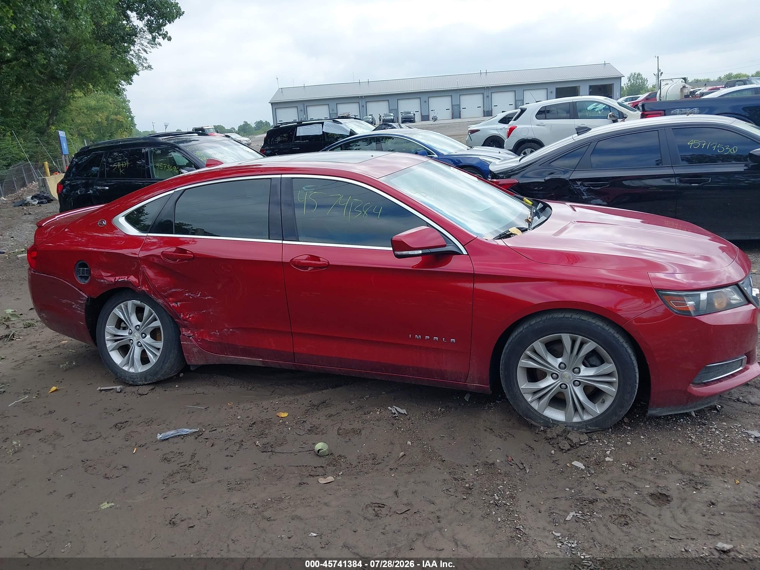 2014 Chevrolet Impala 1lt Red vin: 2G1115SLXE9161046