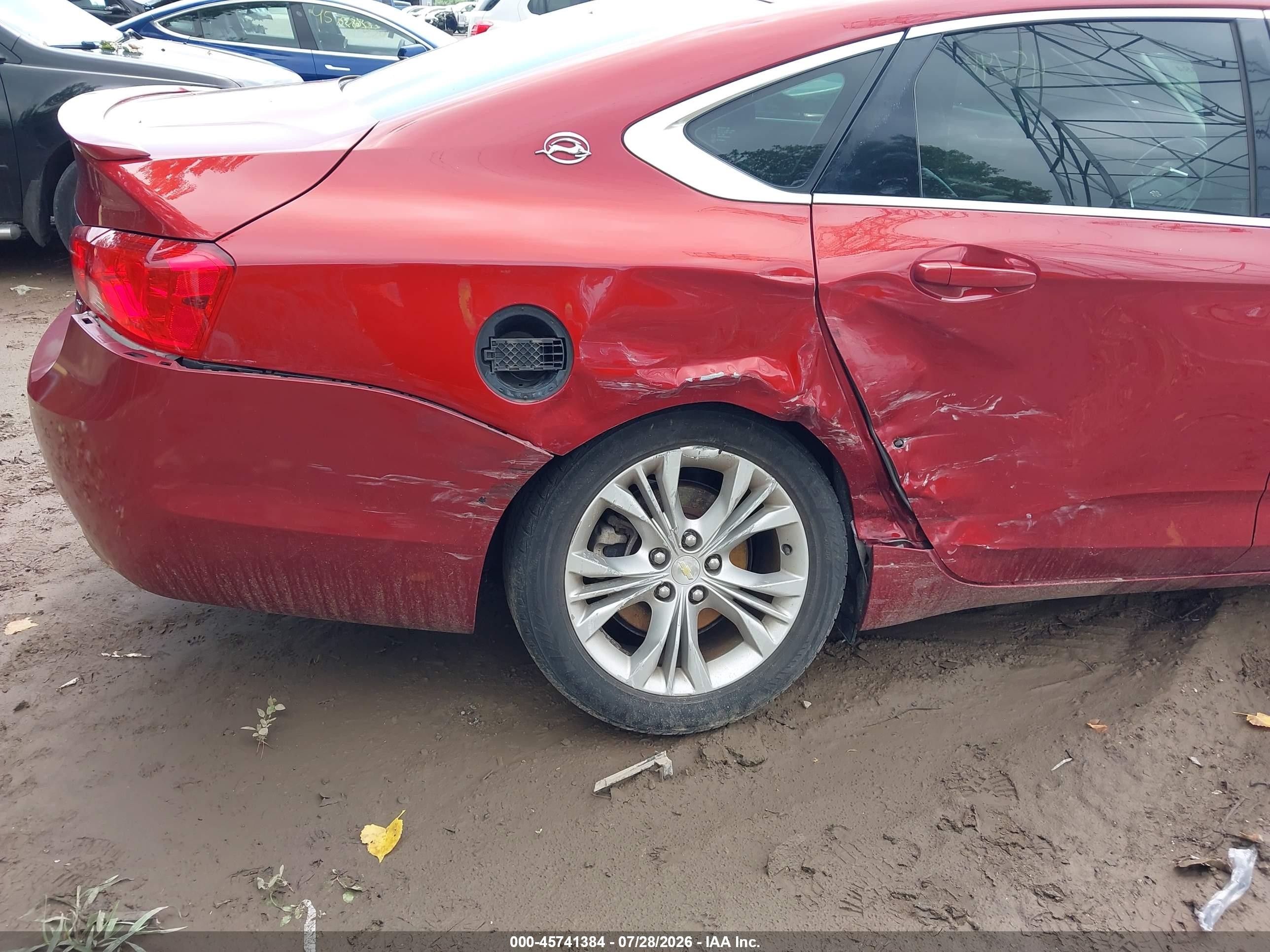 2014 Chevrolet Impala 1lt Red vin: 2G1115SLXE9161046