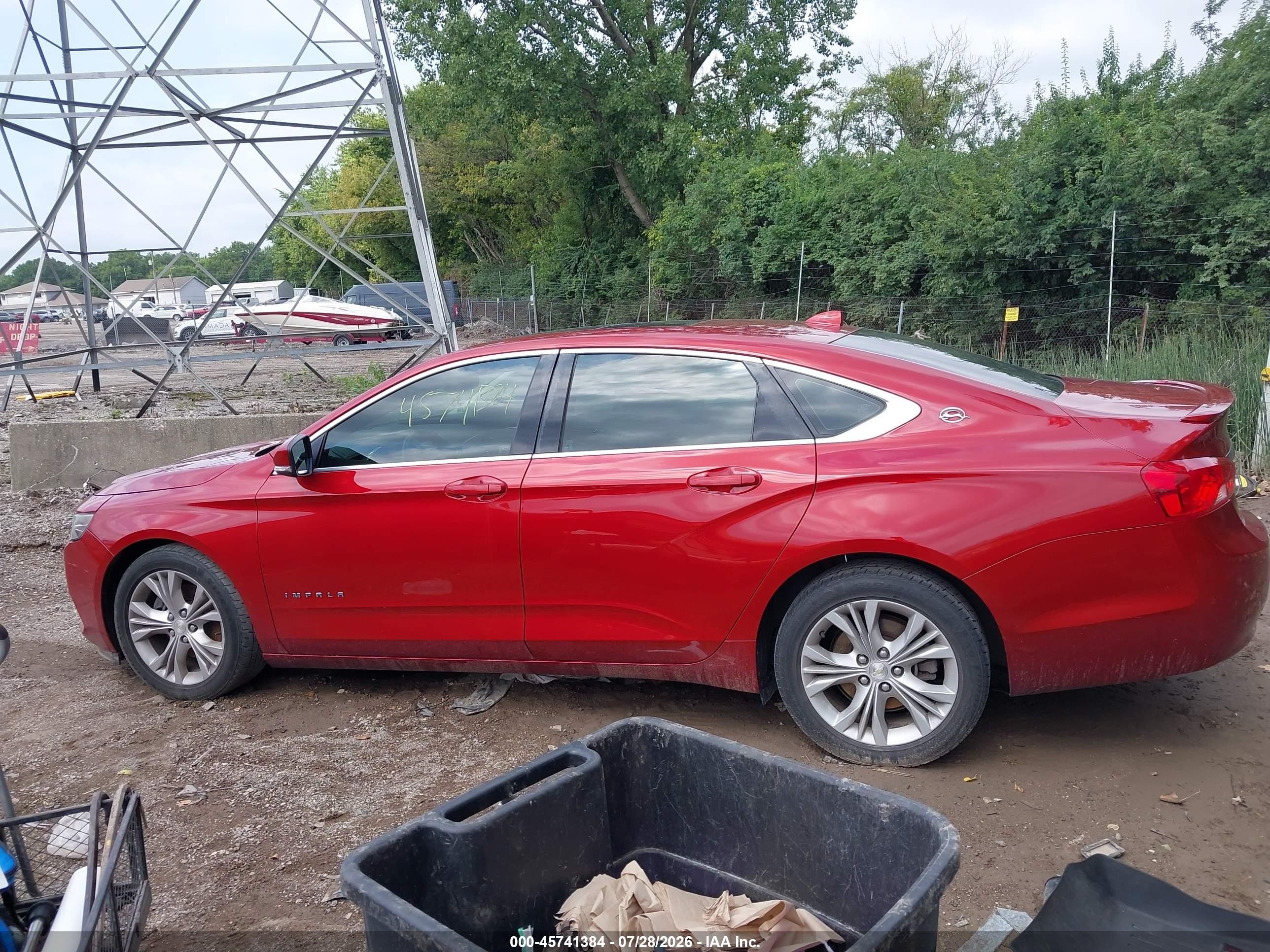 2014 Chevrolet Impala 1lt Red vin: 2G1115SLXE9161046