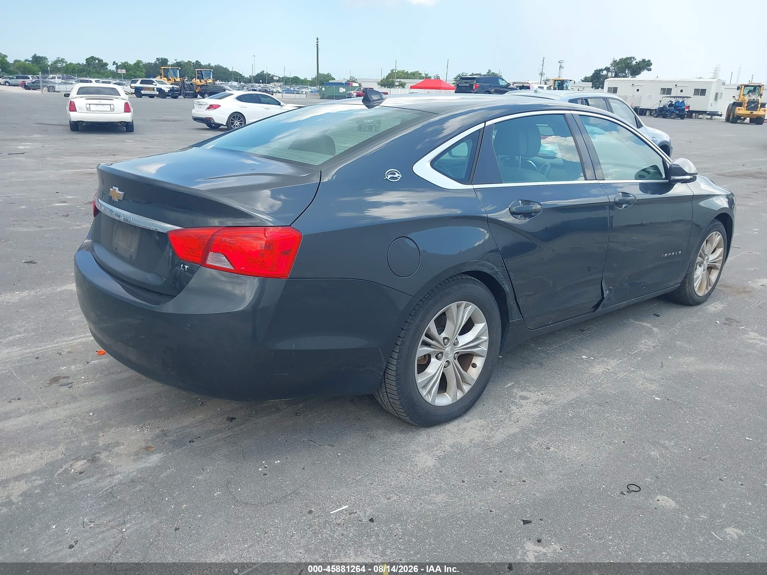 2014 Chevrolet Impala 1lt Gray vin: 2G1115SLXE9244976