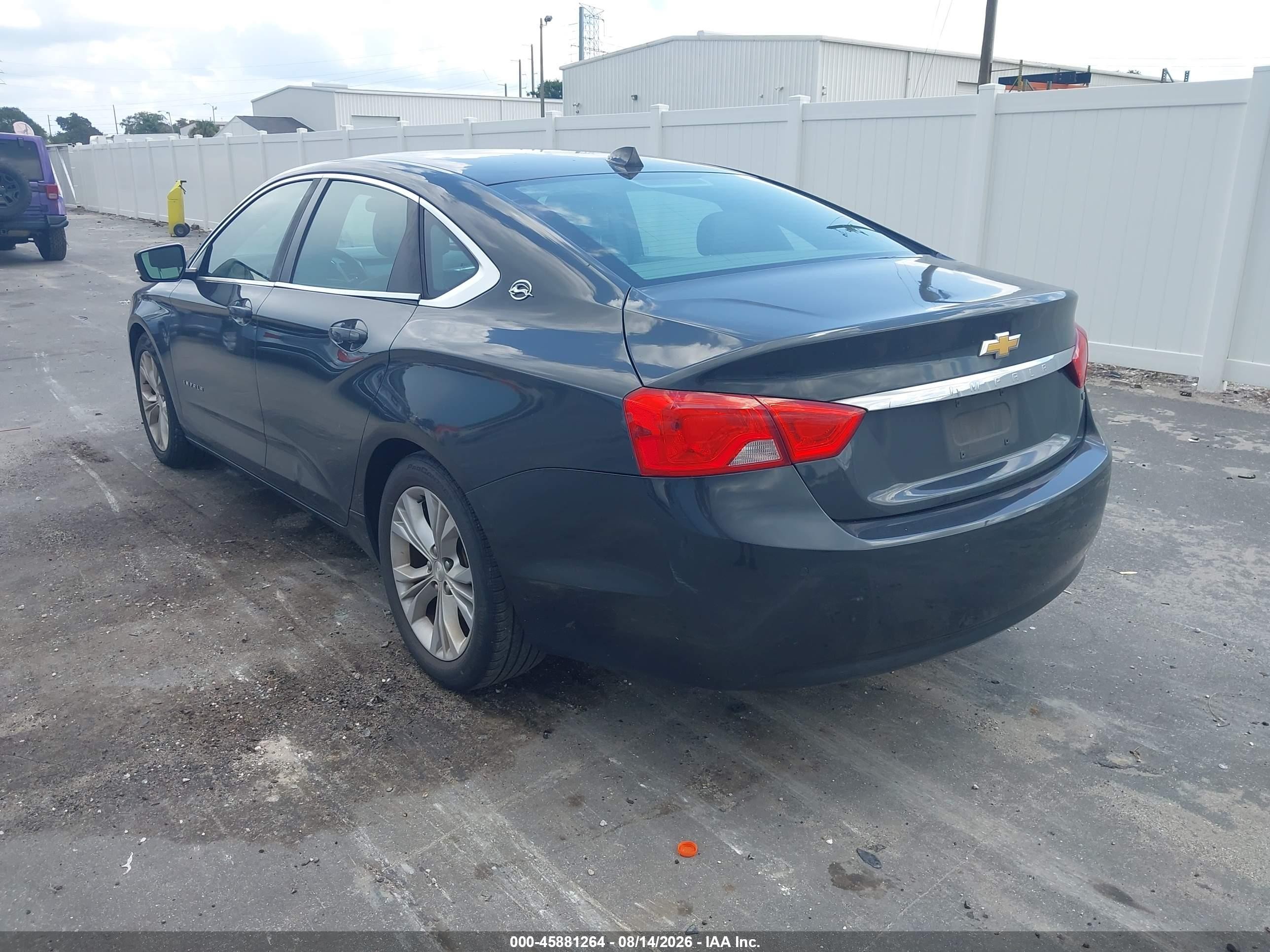 2014 Chevrolet Impala 1lt Gray vin: 2G1115SLXE9244976