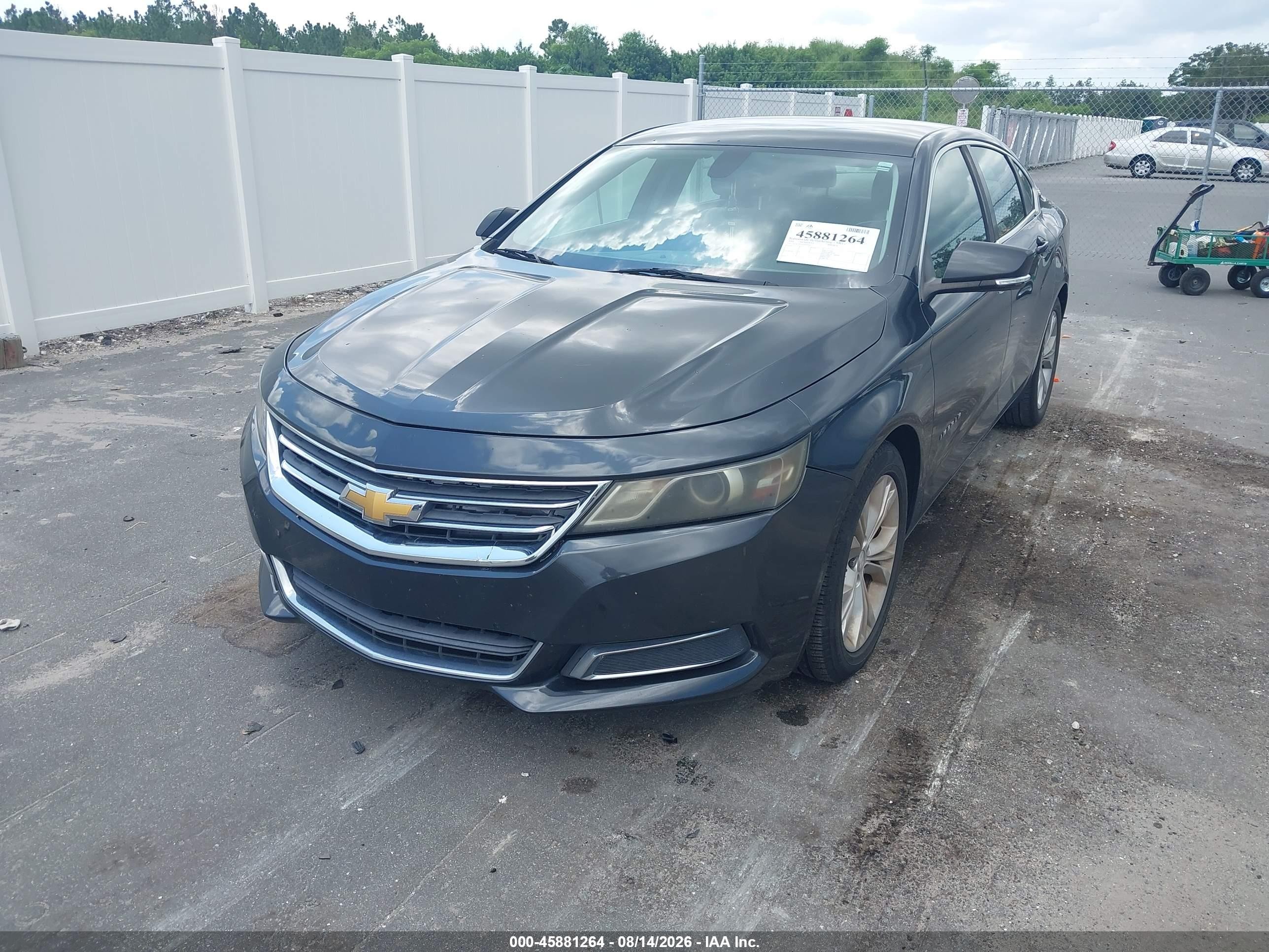 2014 Chevrolet Impala 1lt Gray vin: 2G1115SLXE9244976