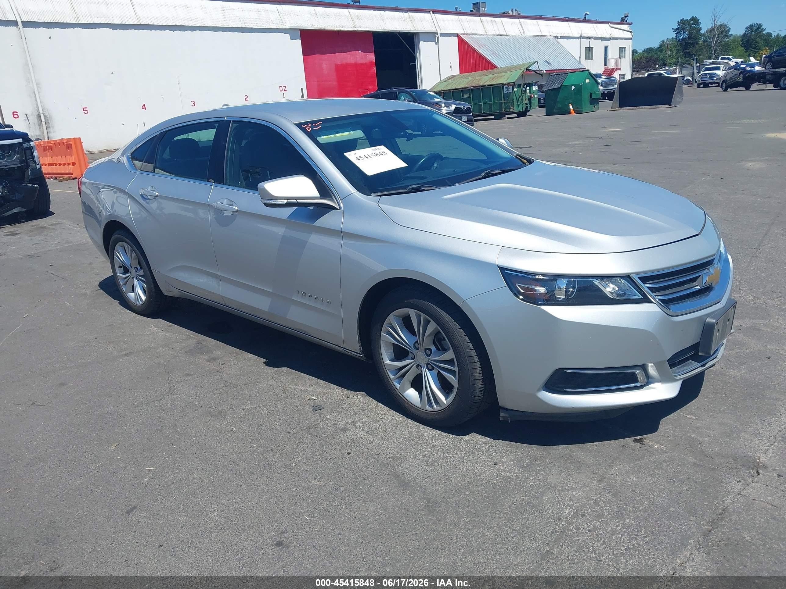 2014 Chevrolet Impala 1lt Серебряный vin: 2G1115SLXE9289402