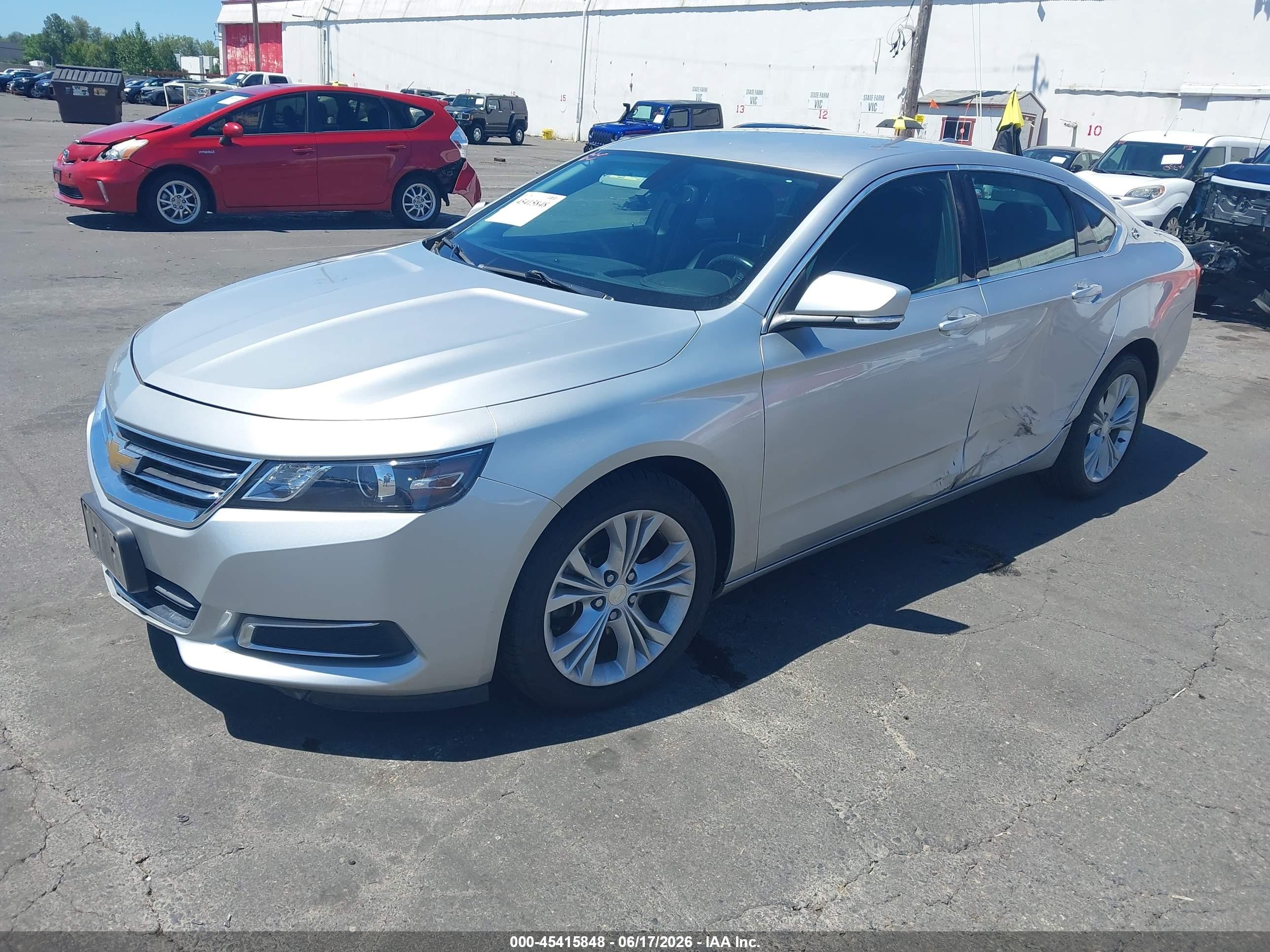 2014 Chevrolet Impala 1lt Серебряный vin: 2G1115SLXE9289402
