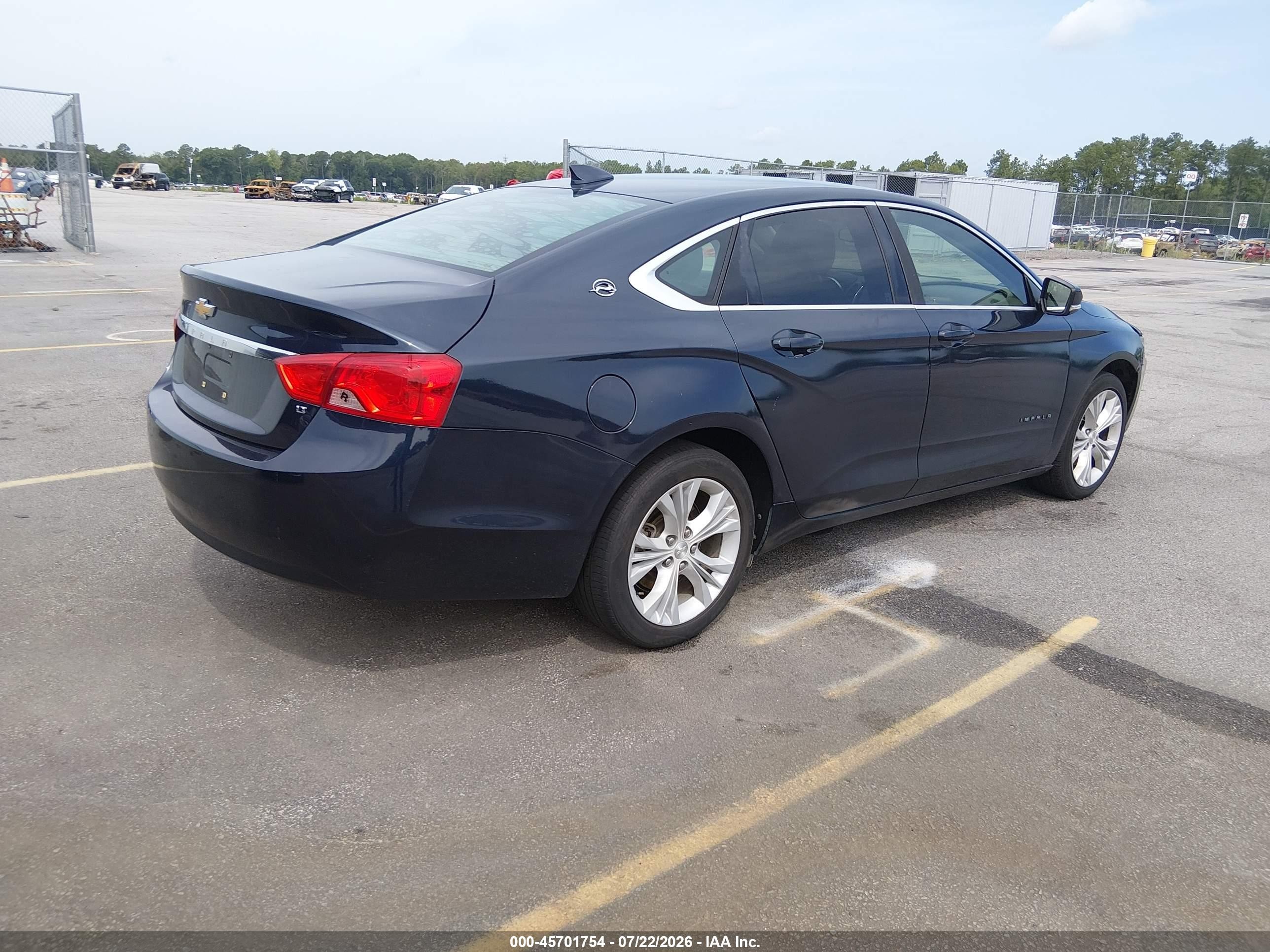 2015 Chevrolet Impala 1lt Dark Blue vin: 2G1115SLXF9133569