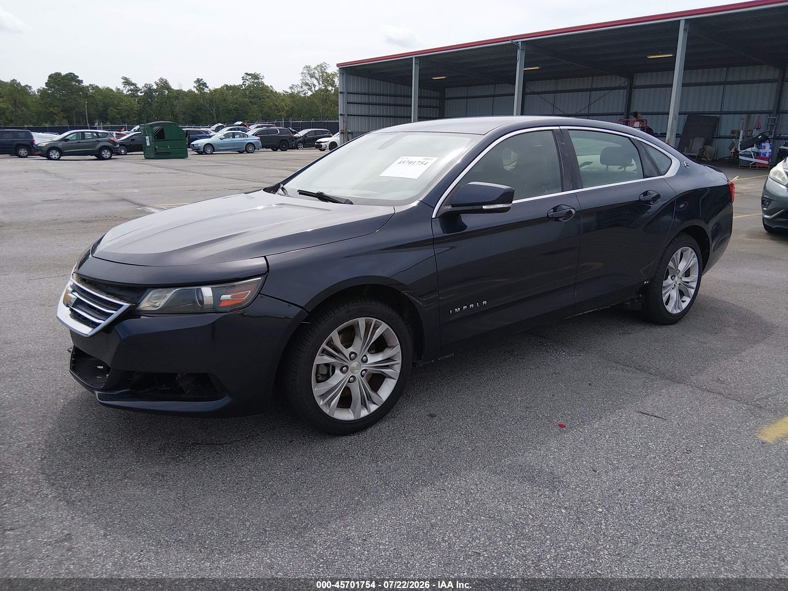 2015 Chevrolet Impala 1lt Dark Blue vin: 2G1115SLXF9133569
