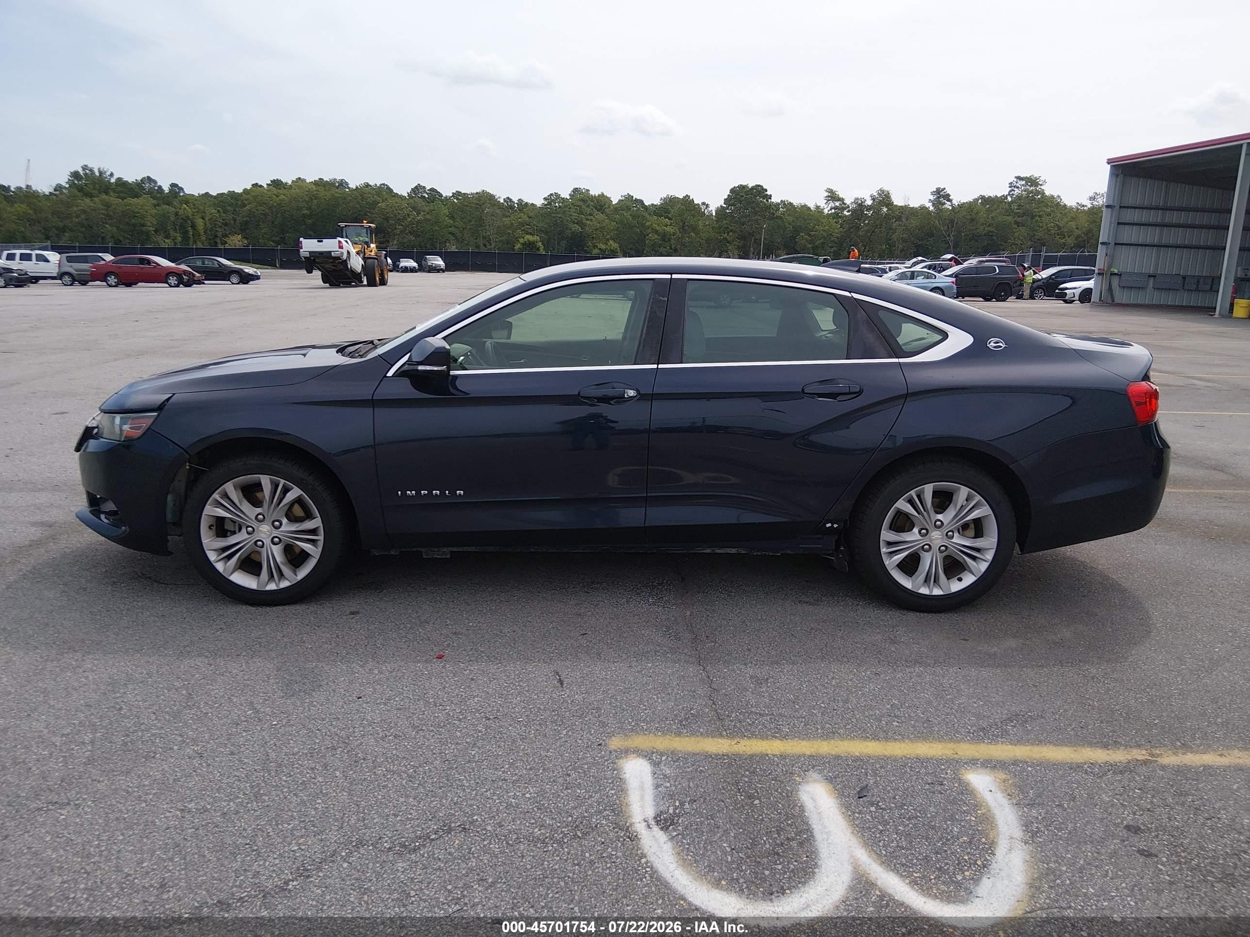 2015 Chevrolet Impala 1lt Dark Blue vin: 2G1115SLXF9133569