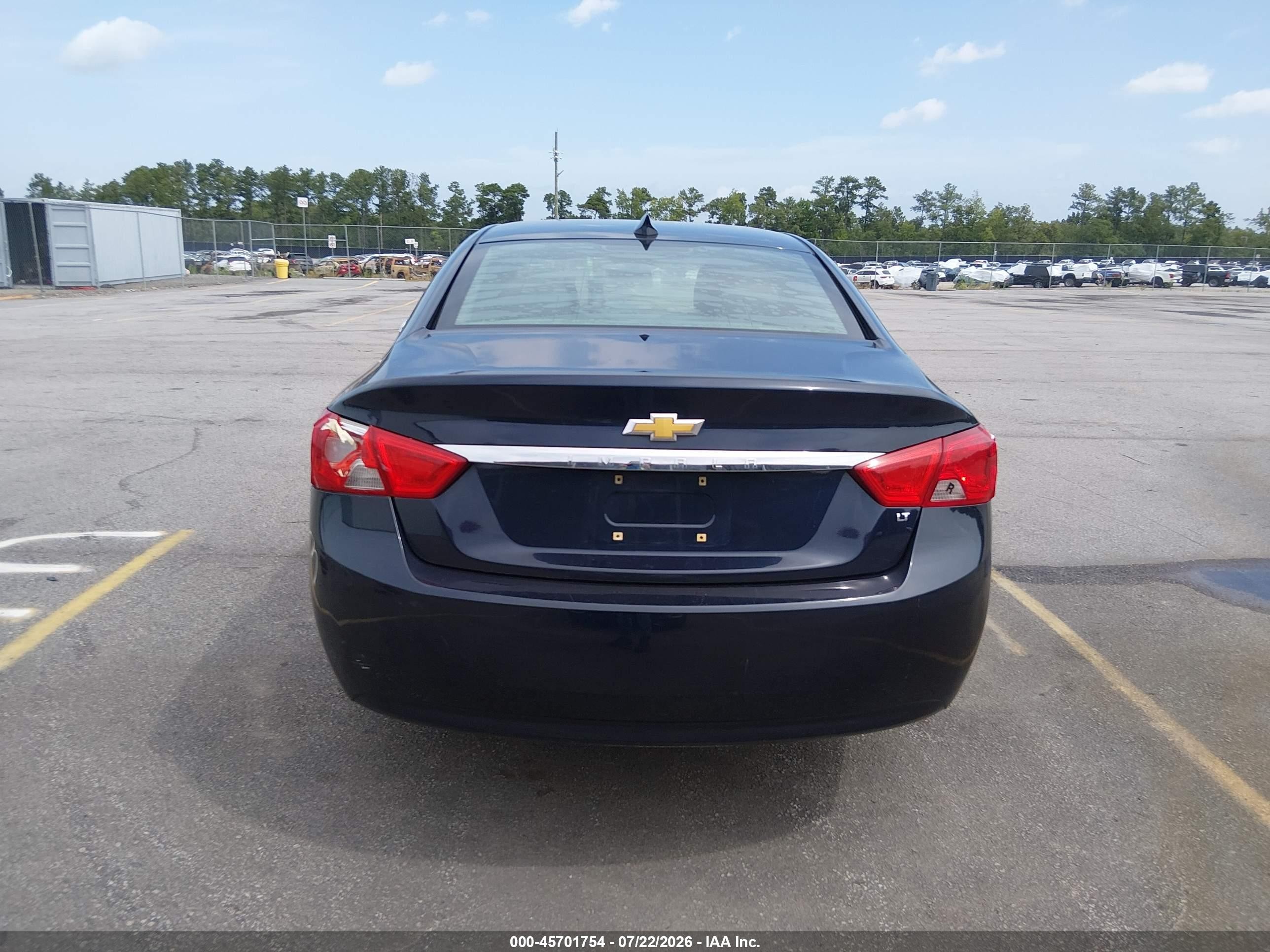 2015 Chevrolet Impala 1lt Dark Blue vin: 2G1115SLXF9133569