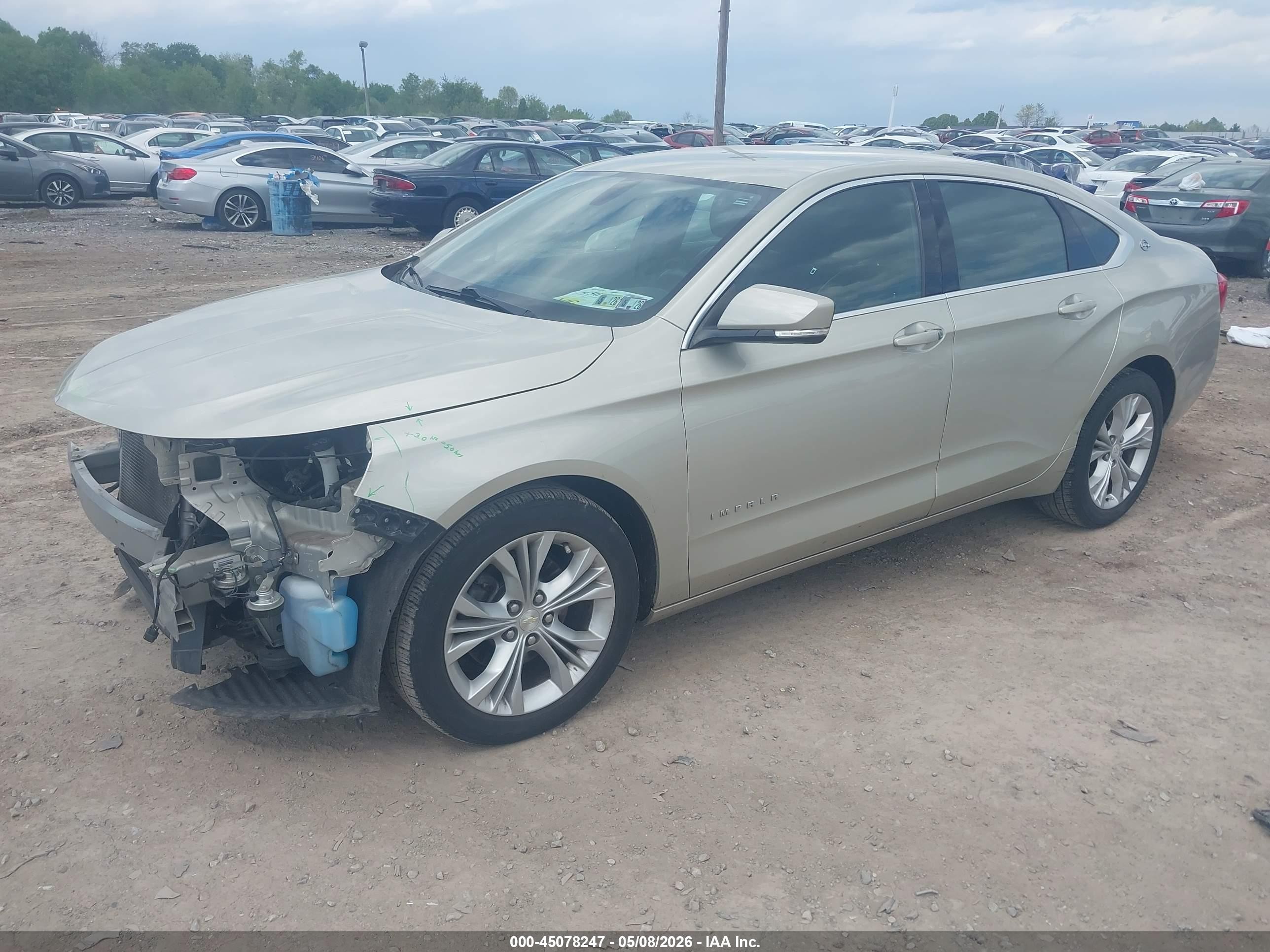 2015 Chevrolet Impala 1lt Gray vin: 2G1115SLXF9258278