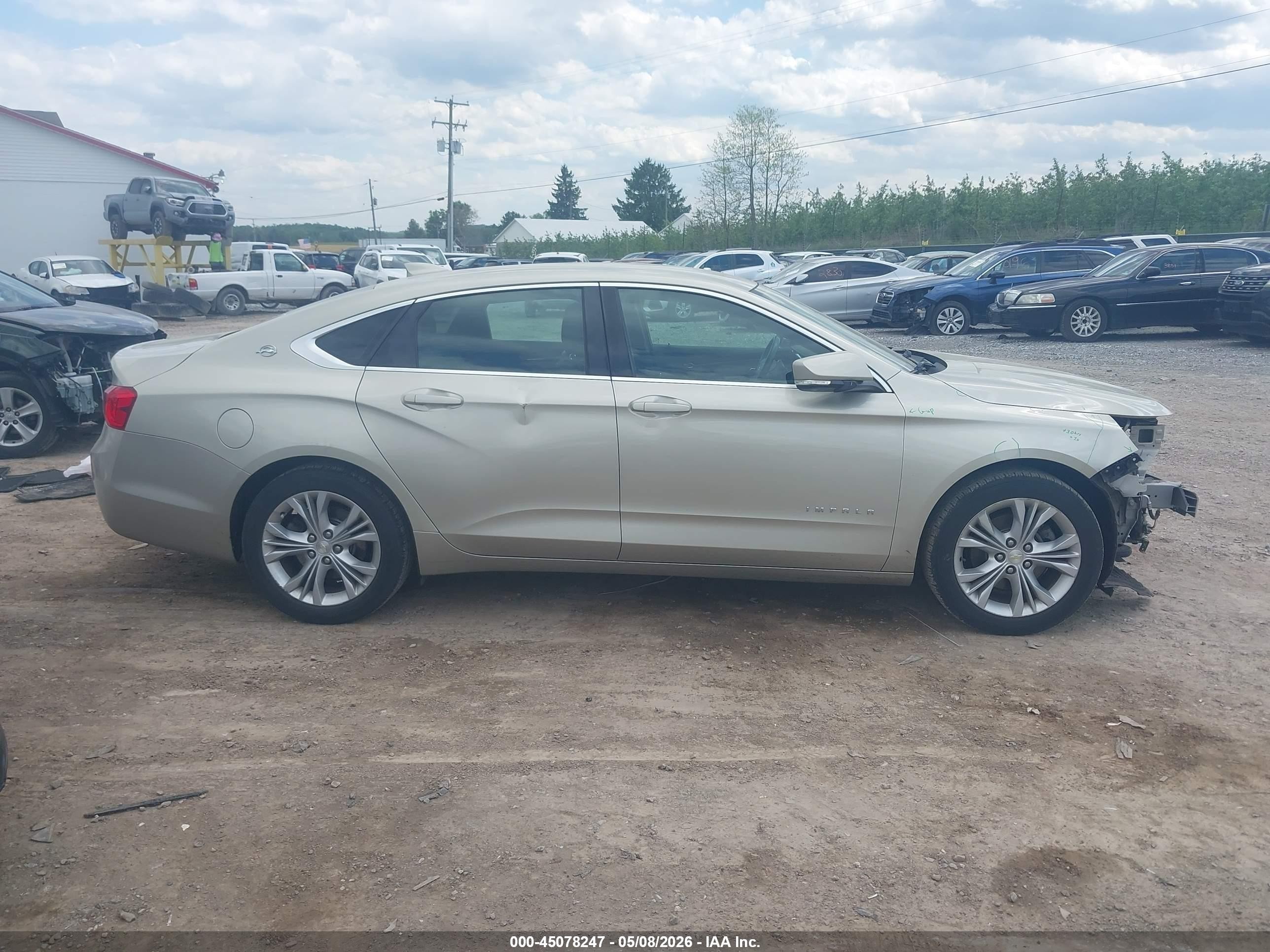 2015 Chevrolet Impala 1lt Gray vin: 2G1115SLXF9258278