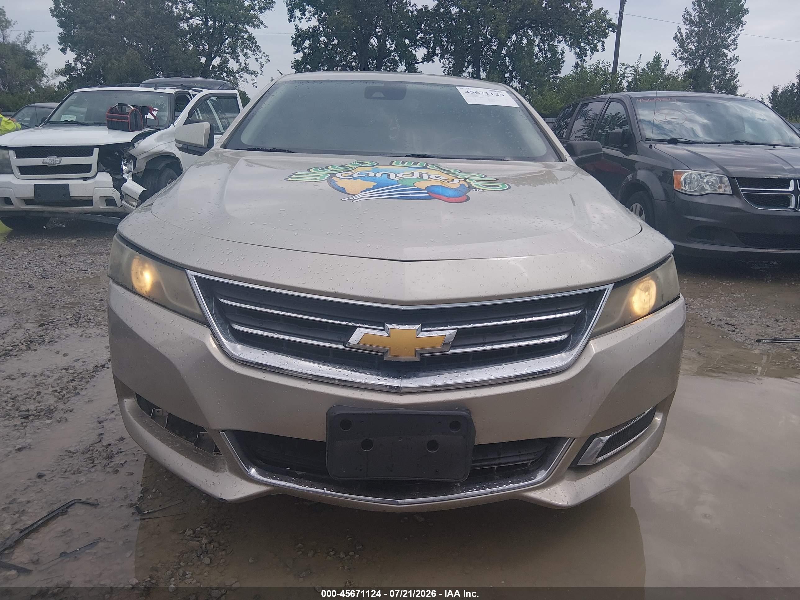 2014 Chevrolet Impala 2lt Beige vin: 2G1125S30E9109082