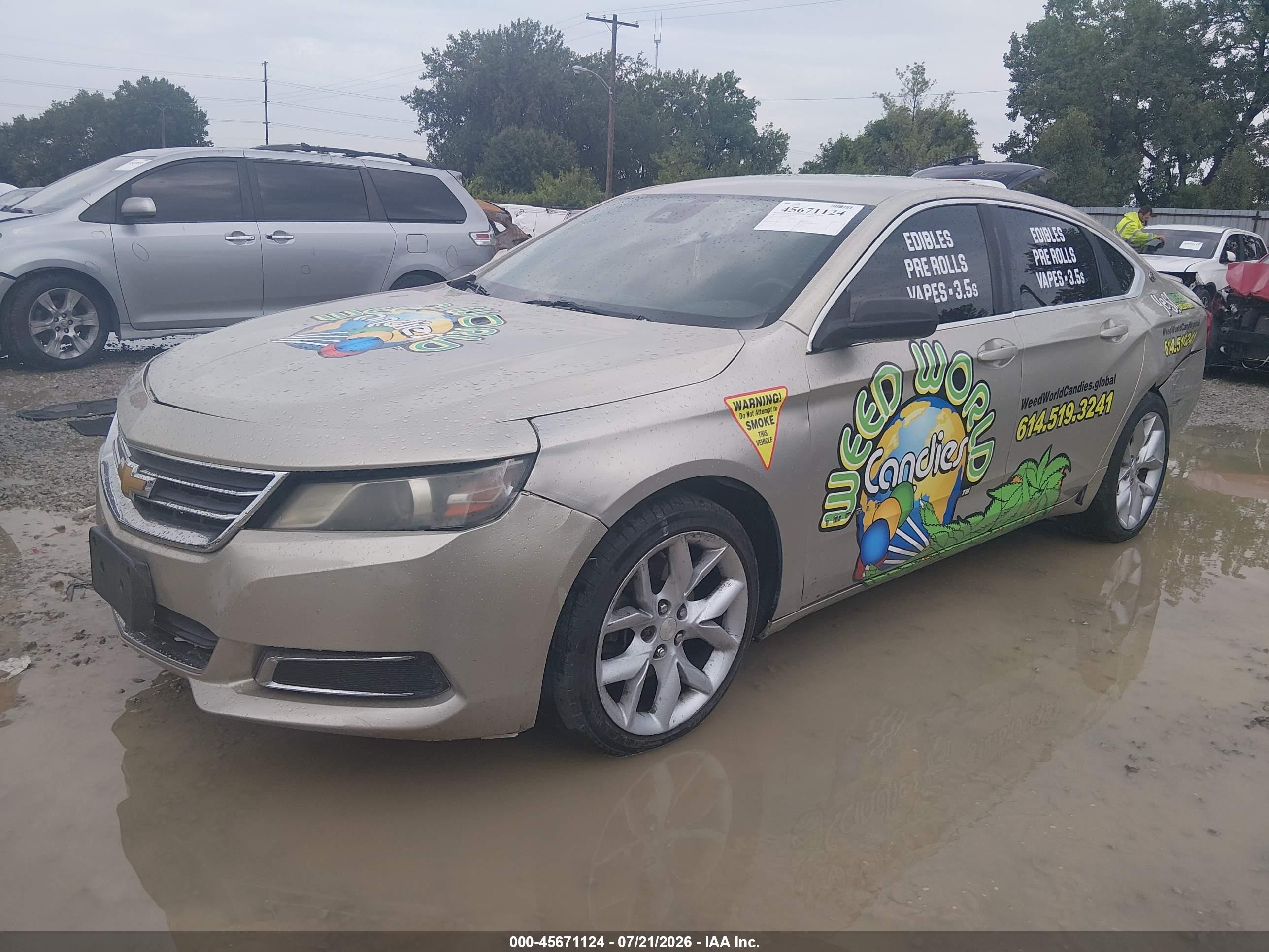 2014 Chevrolet Impala 2lt Beige vin: 2G1125S30E9109082
