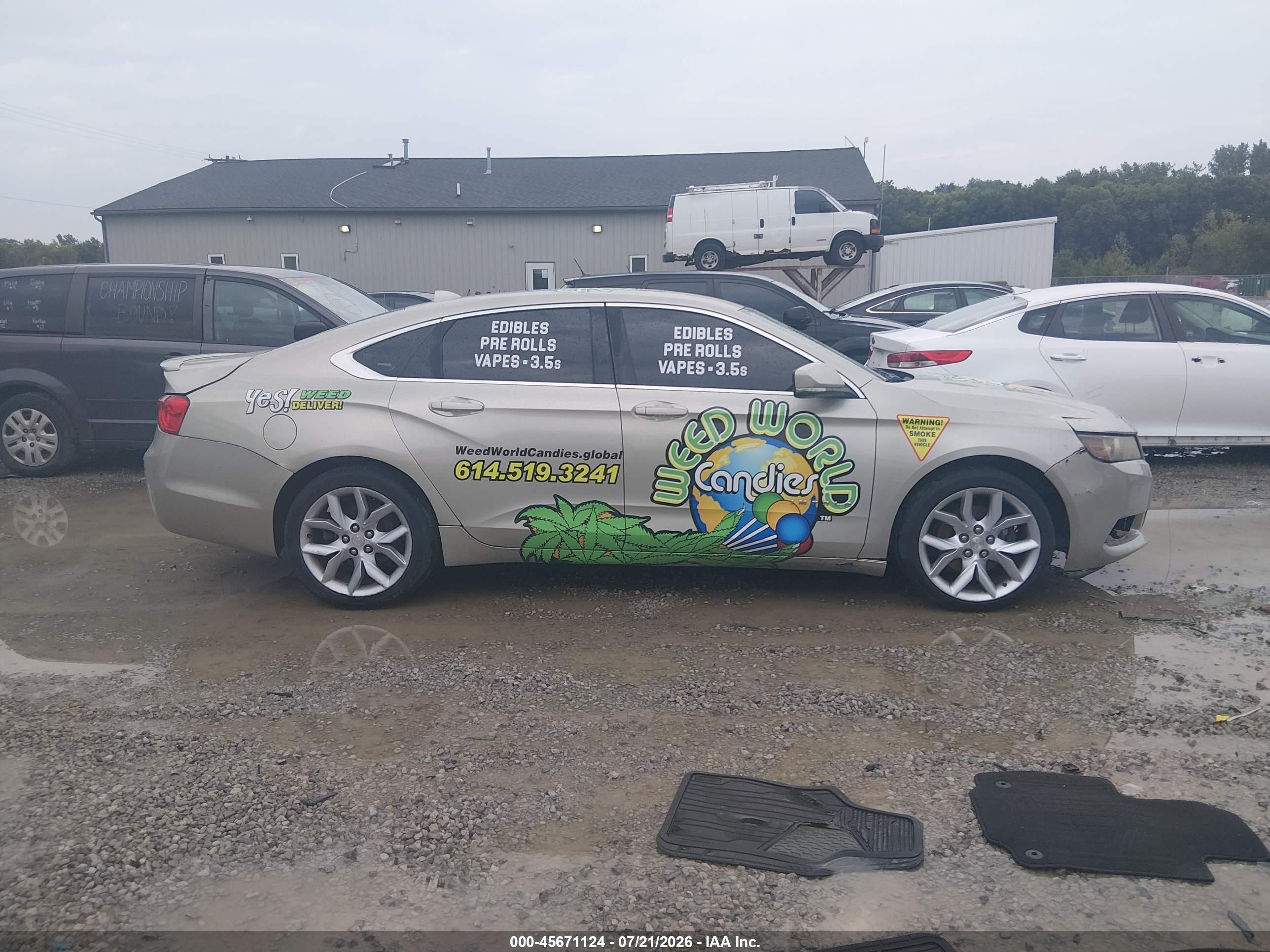 2014 Chevrolet Impala 2lt Beige vin: 2G1125S30E9109082