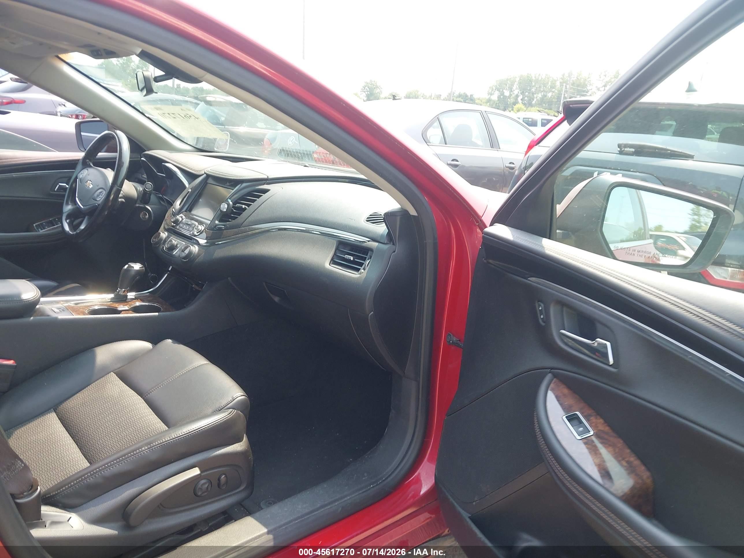 2014 Chevrolet Impala 2lt Red vin: 2G1125S30E9112516