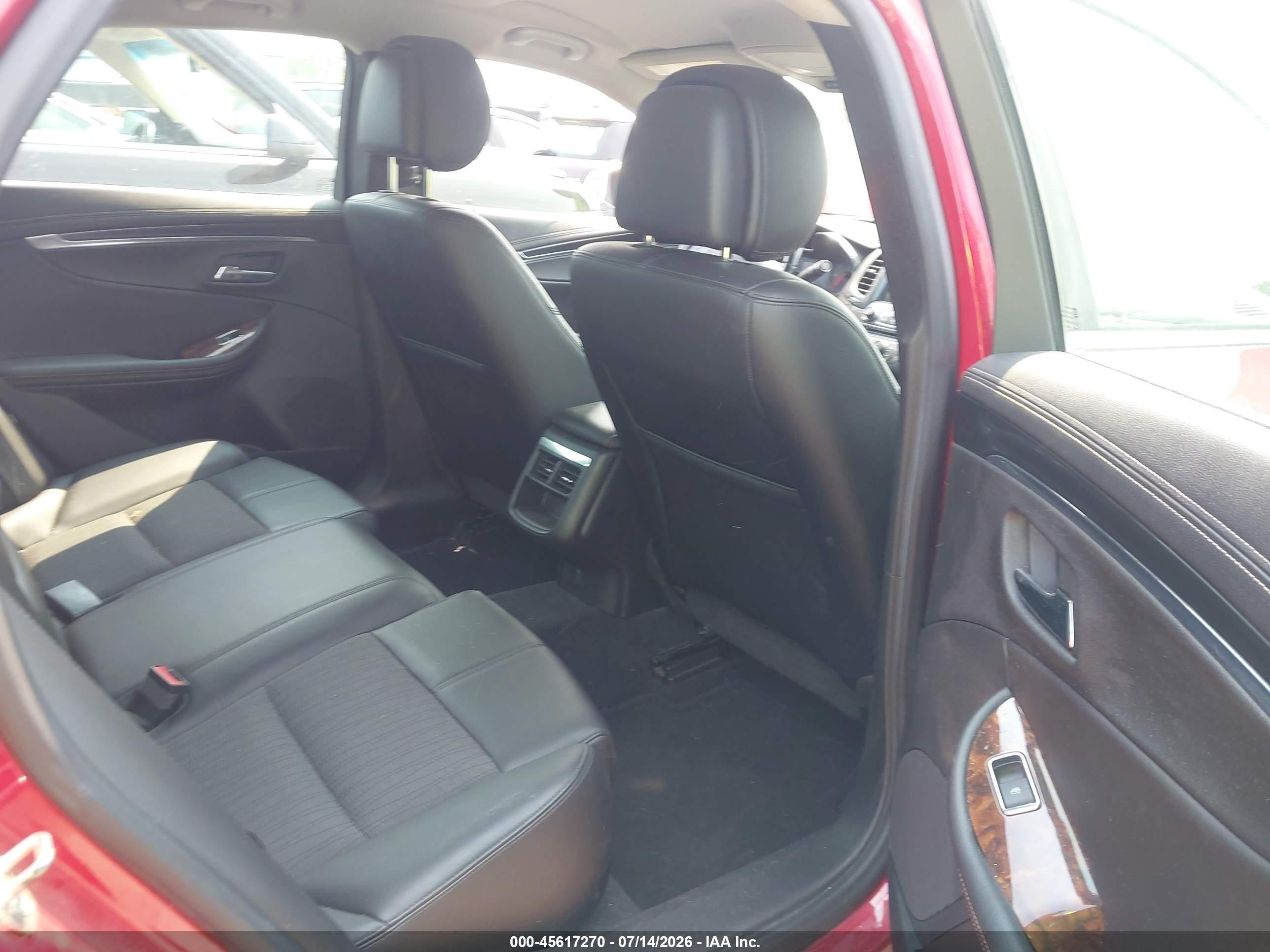 2014 Chevrolet Impala 2lt Red vin: 2G1125S30E9112516
