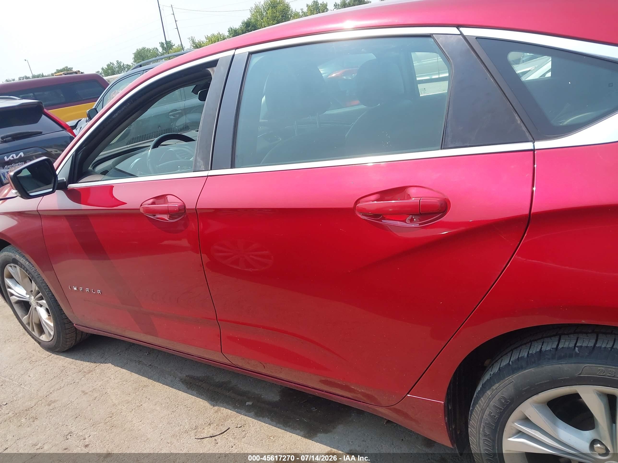 2014 Chevrolet Impala 2lt Red vin: 2G1125S30E9112516