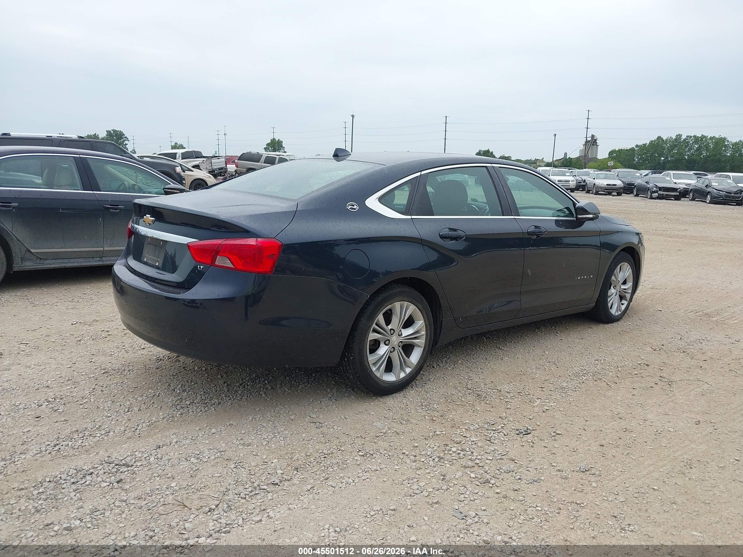 2014 Chevrolet Impala 2lt Blue vin: 2G1125S30E9113195