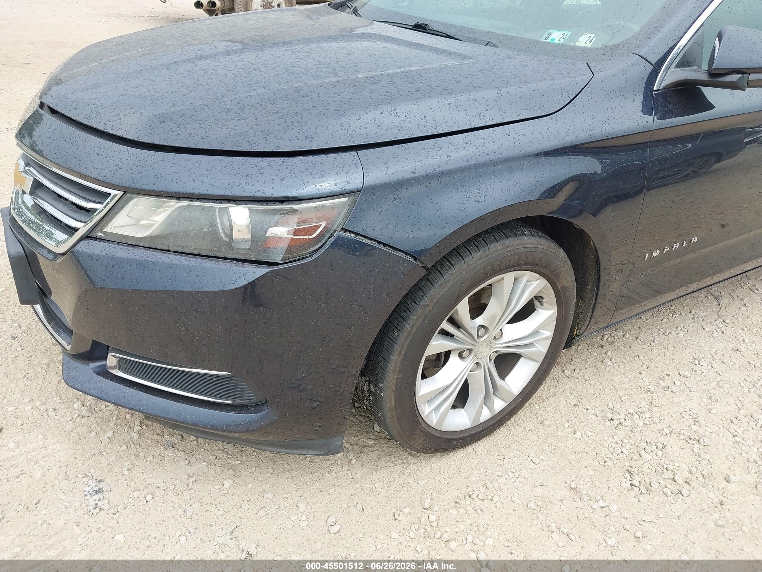 2014 Chevrolet Impala 2lt Blue vin: 2G1125S30E9113195