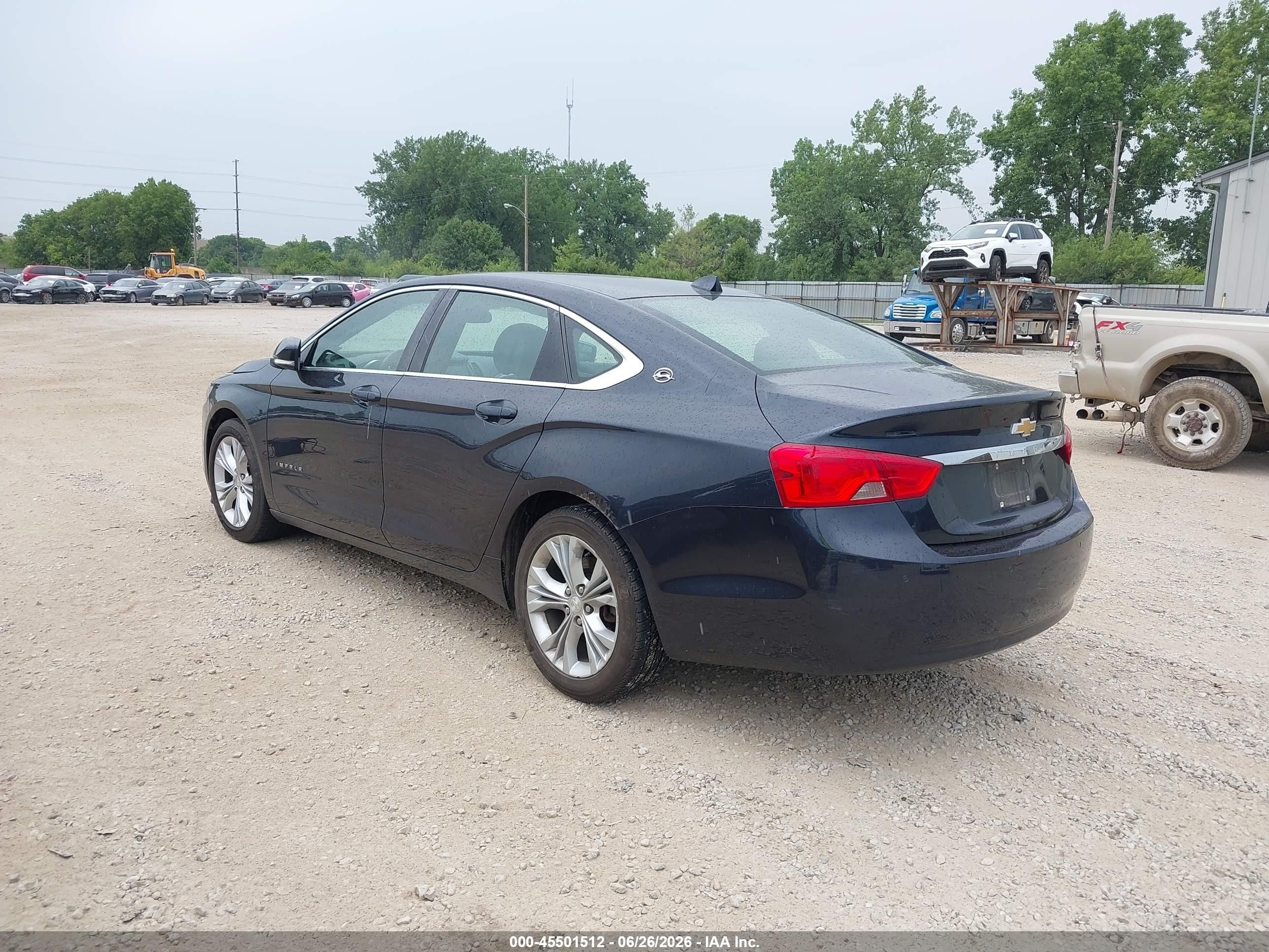 2014 Chevrolet Impala 2lt Blue vin: 2G1125S30E9113195