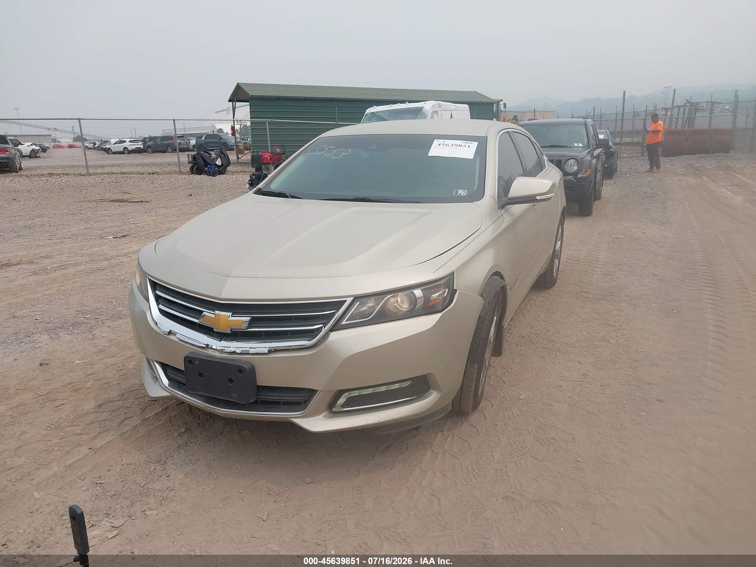 2014 Chevrolet Impala 2lt Cream vin: 2G1125S30E9135553