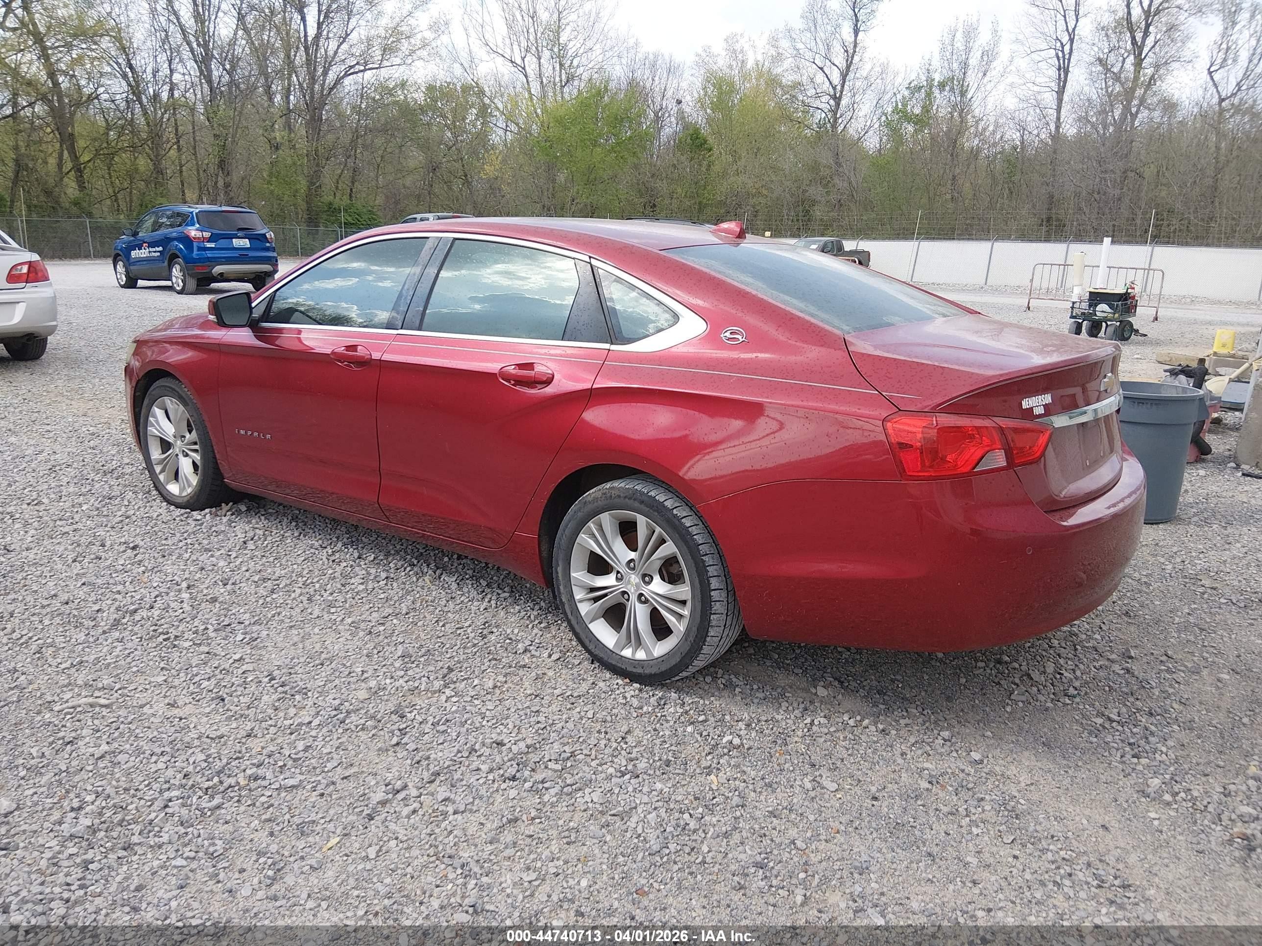 2014 Chevrolet Impala 2lt Red vin: 2G1125S30E9201549
