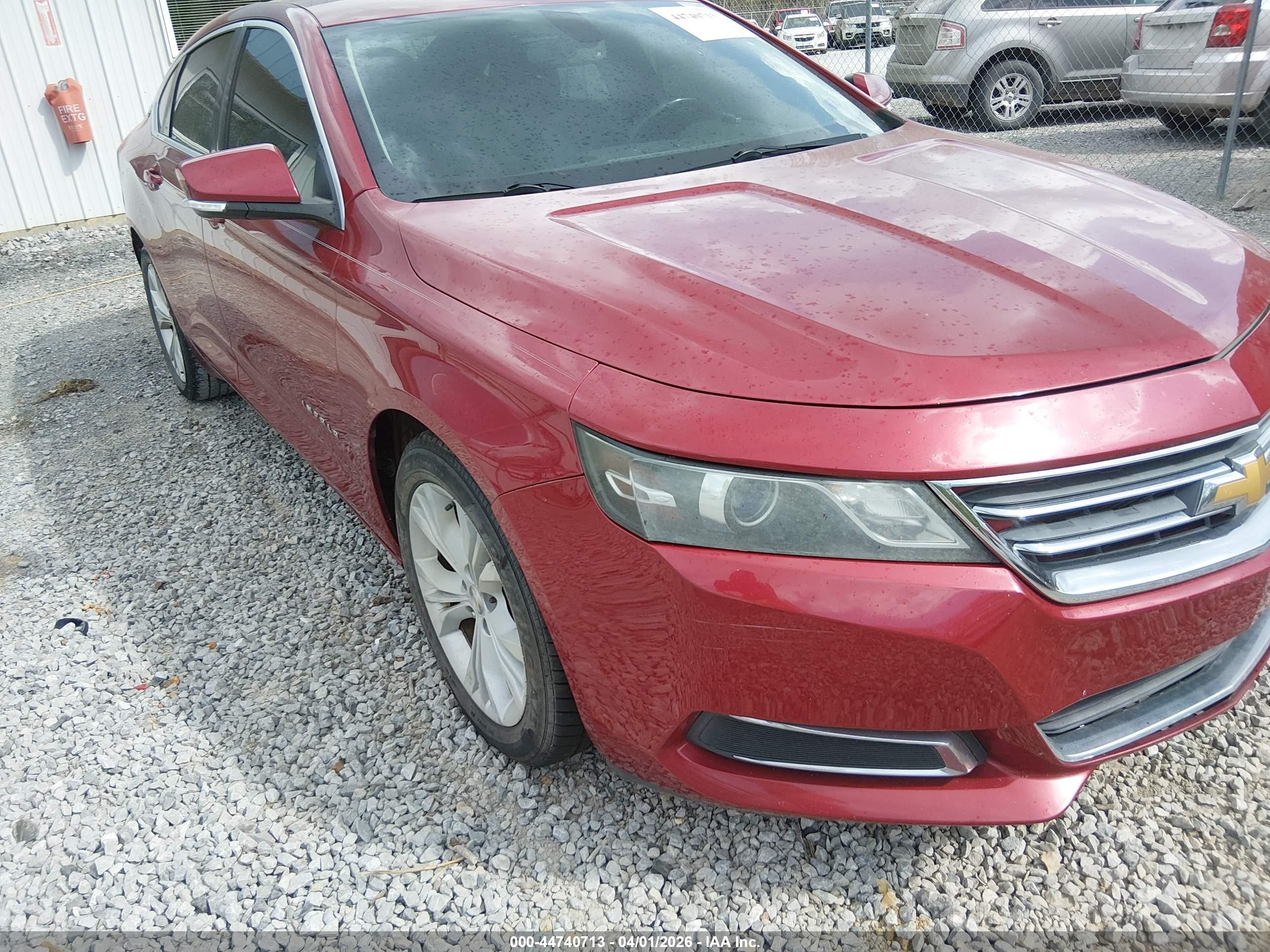 2014 Chevrolet Impala 2lt Red vin: 2G1125S30E9201549