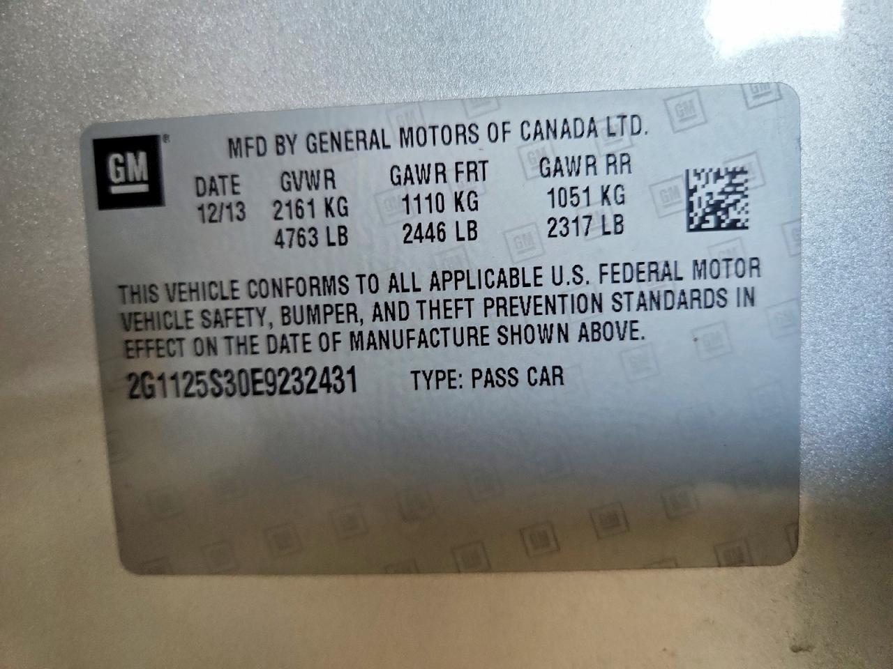 2014 Chevrolet Impala Lt Silver vin: 2G1125S30E9232431