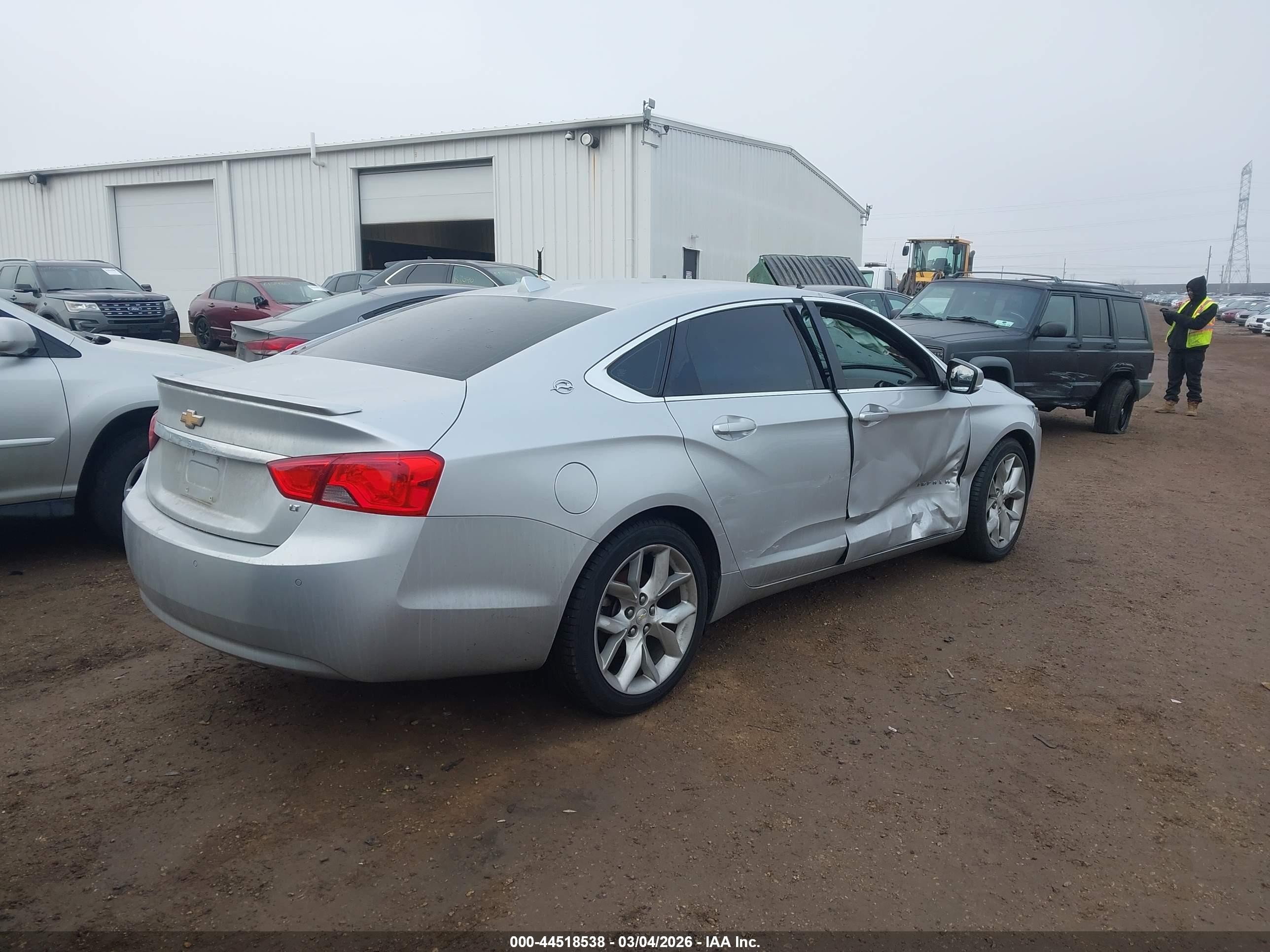 2014 Chevrolet Impala 2lt Silver vin: 2G1125S30E9281466