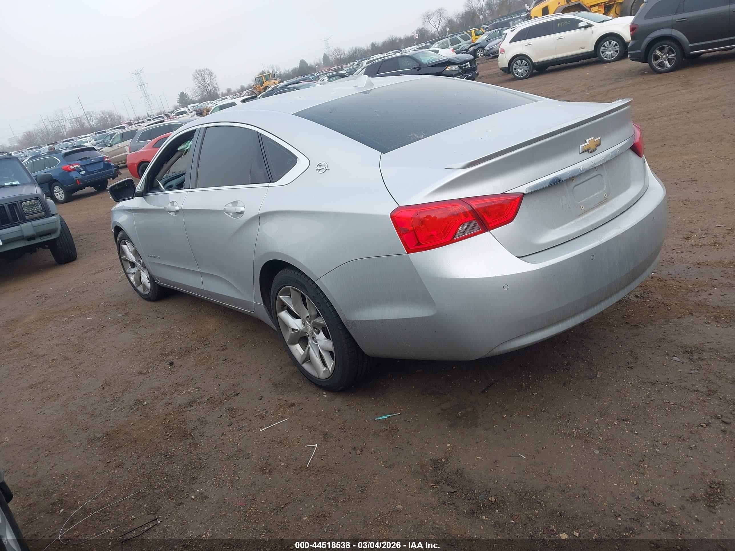 2014 Chevrolet Impala 2lt Silver vin: 2G1125S30E9281466