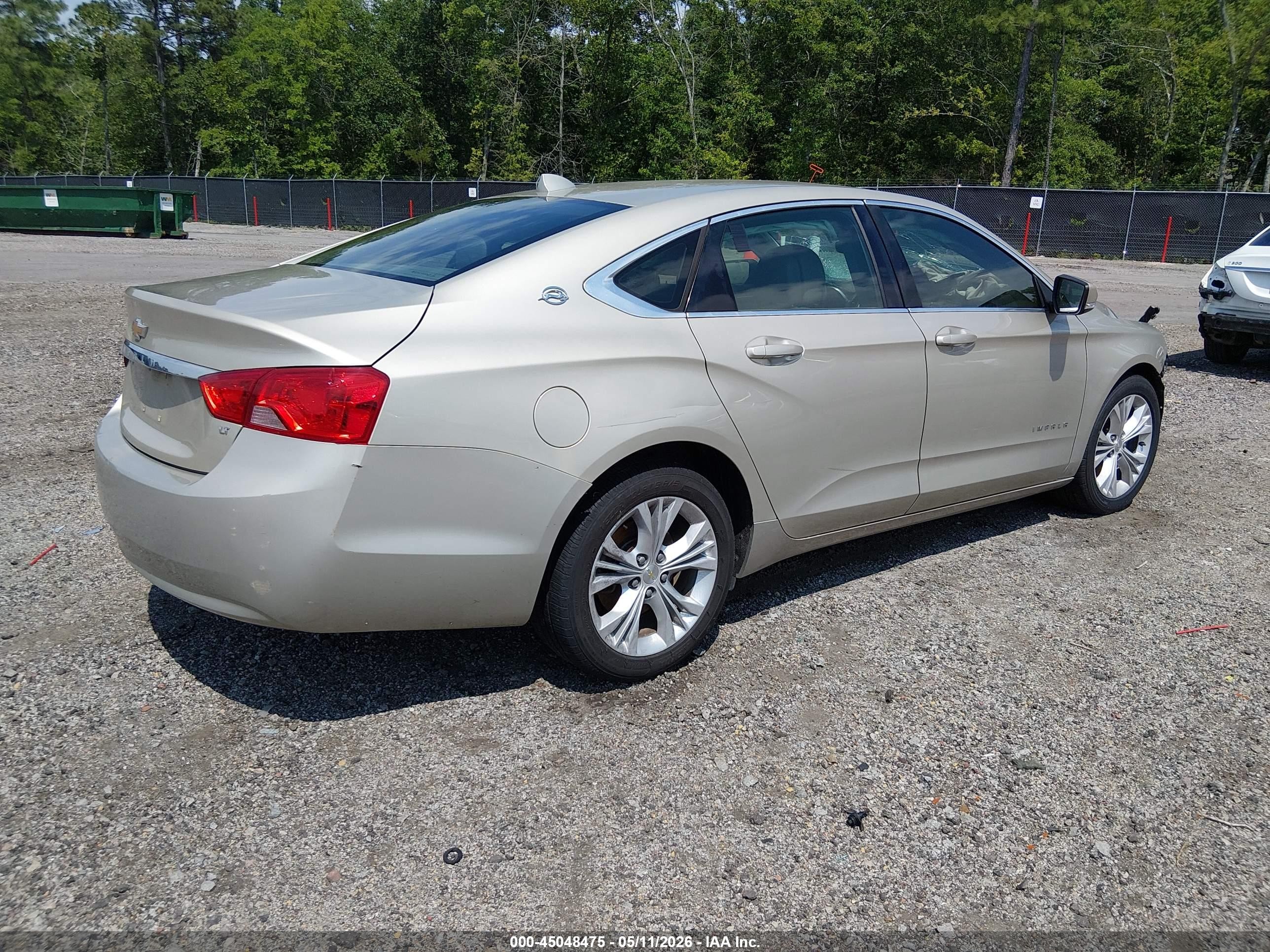 2014 Chevrolet Impala 2lt Gold vin: 2G1125S30E9285274