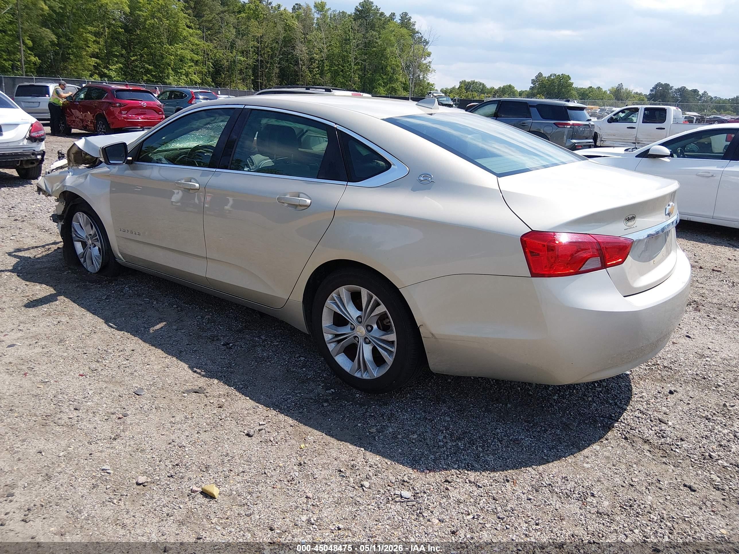 2014 Chevrolet Impala 2lt Gold vin: 2G1125S30E9285274