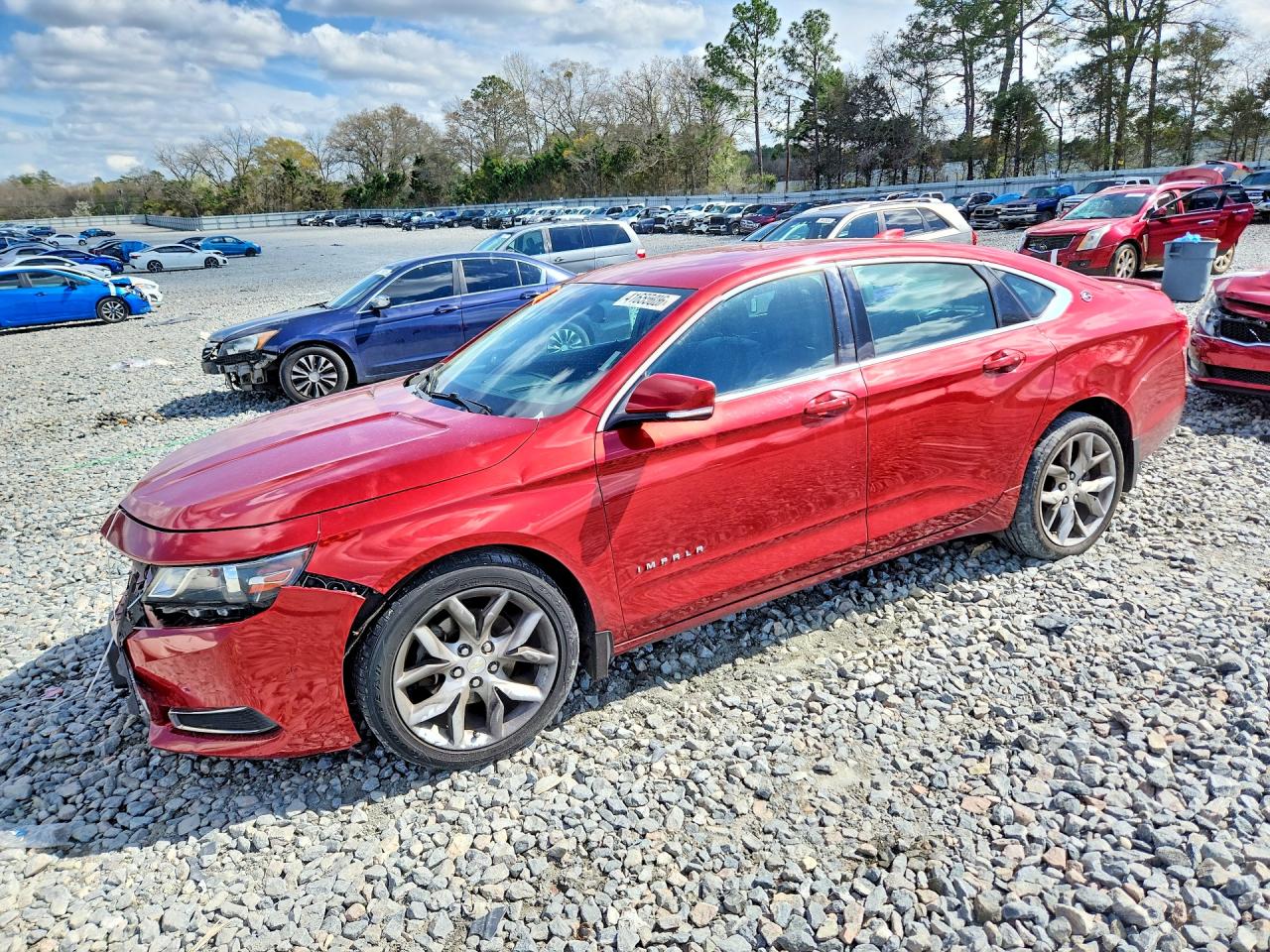 2015 Chevrolet Impala Lt Red vin: 2G1125S30F9206073