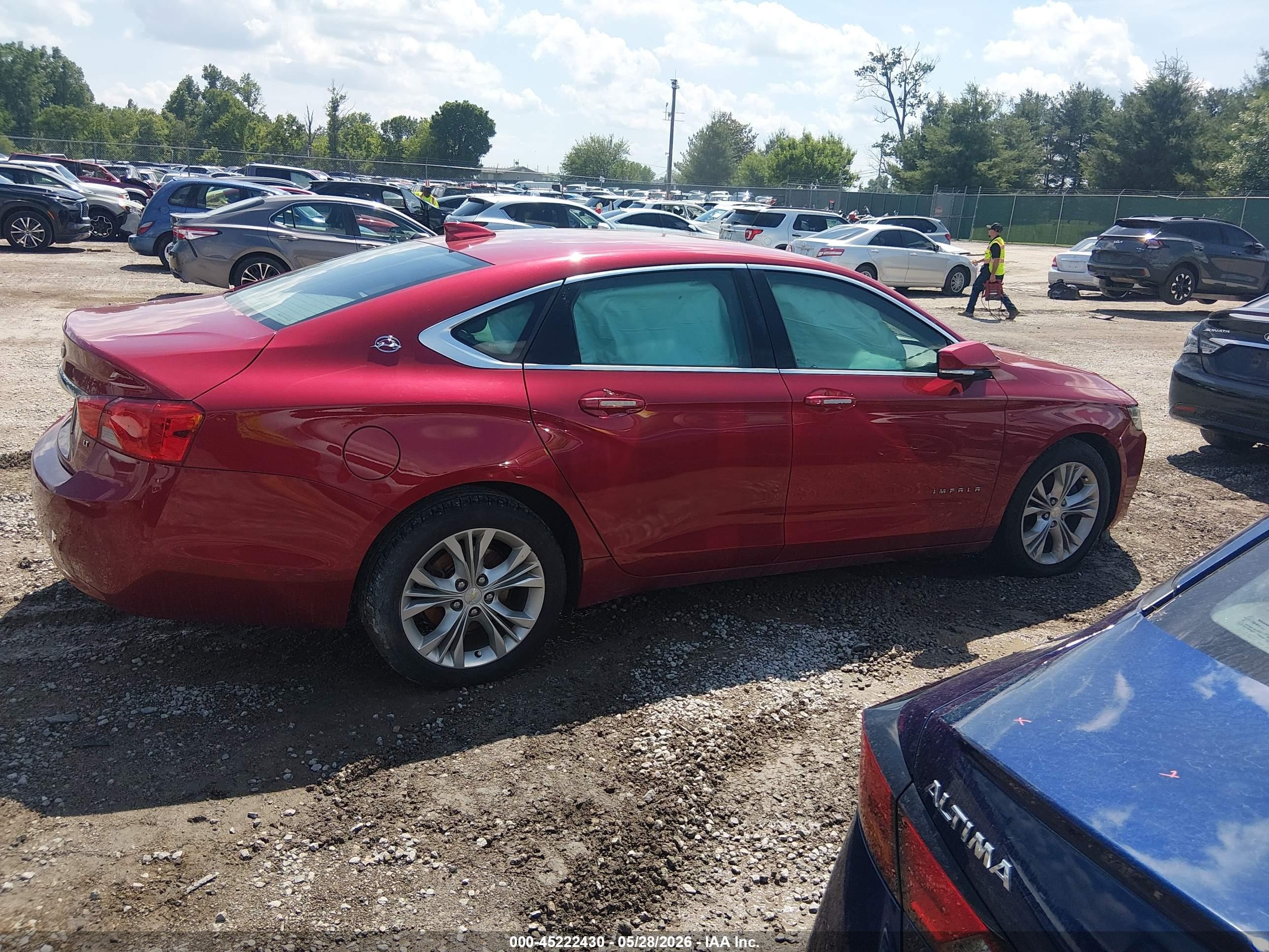 2015 Chevrolet Impala 2lt Красный vin: 2G1125S30F9211869