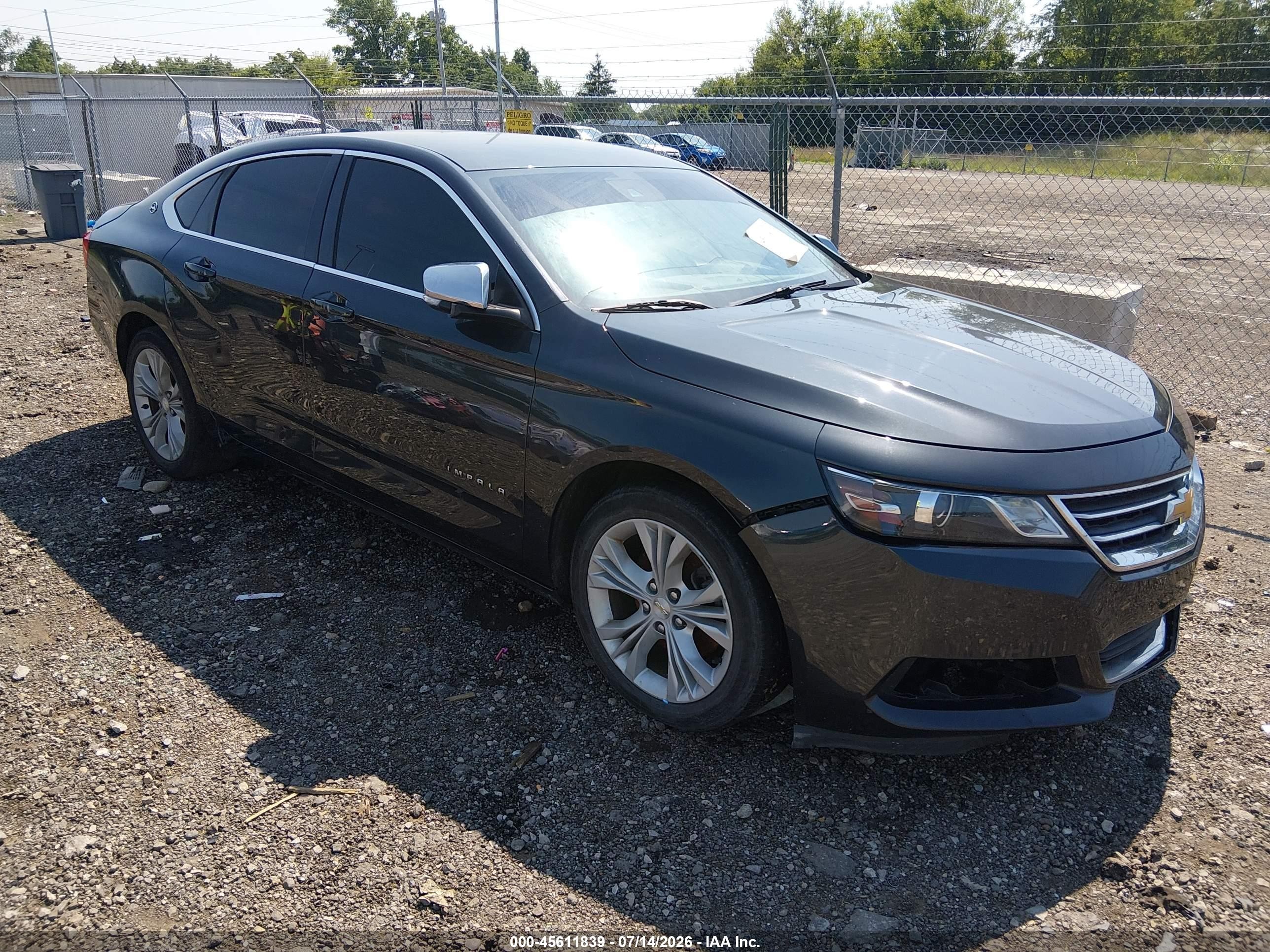 2015 Chevrolet Impala 2lt Black vin: 2G1125S30F9213718