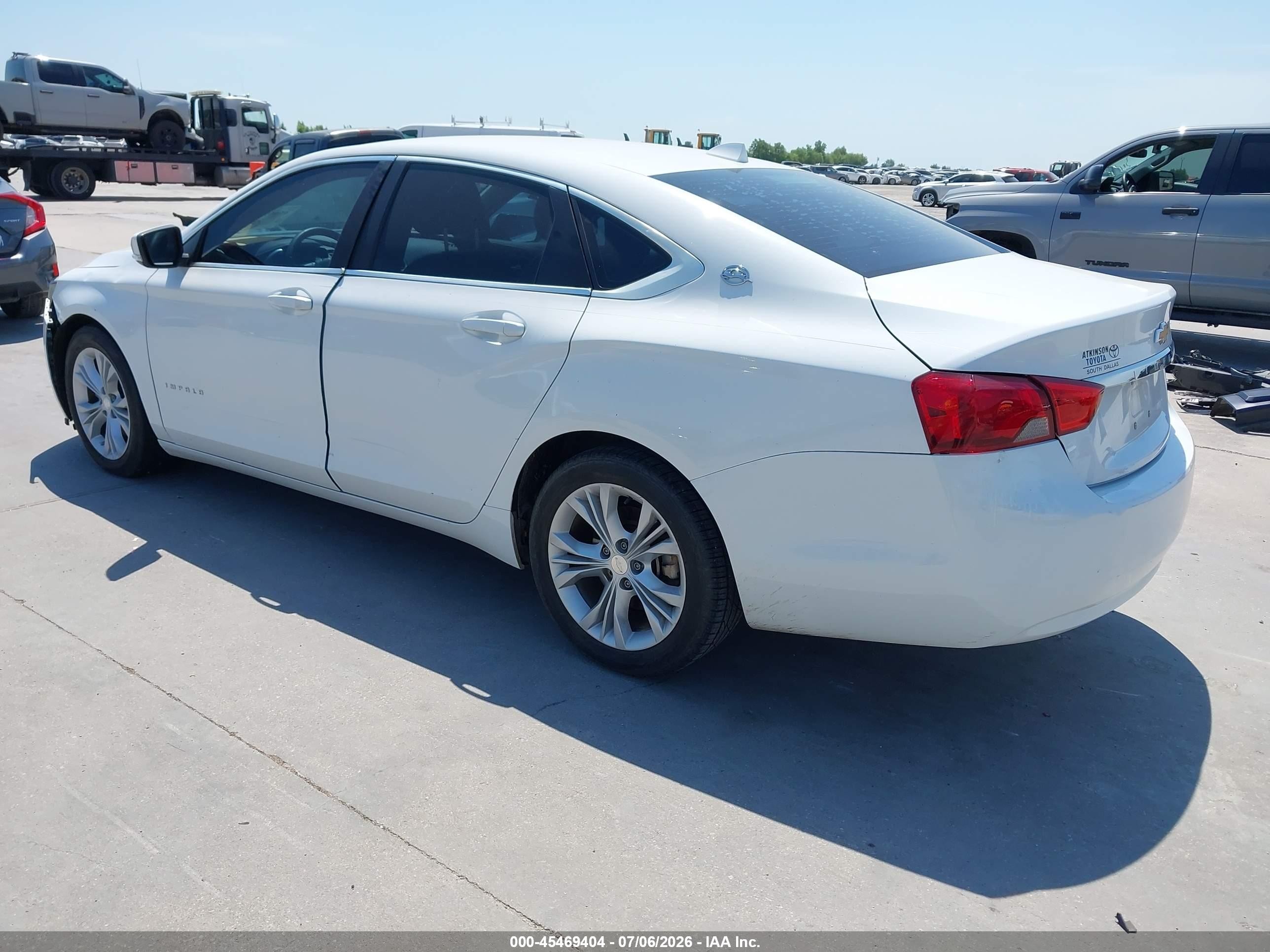 2014 Chevrolet Impala 2lt White vin: 2G1125S31E9102304